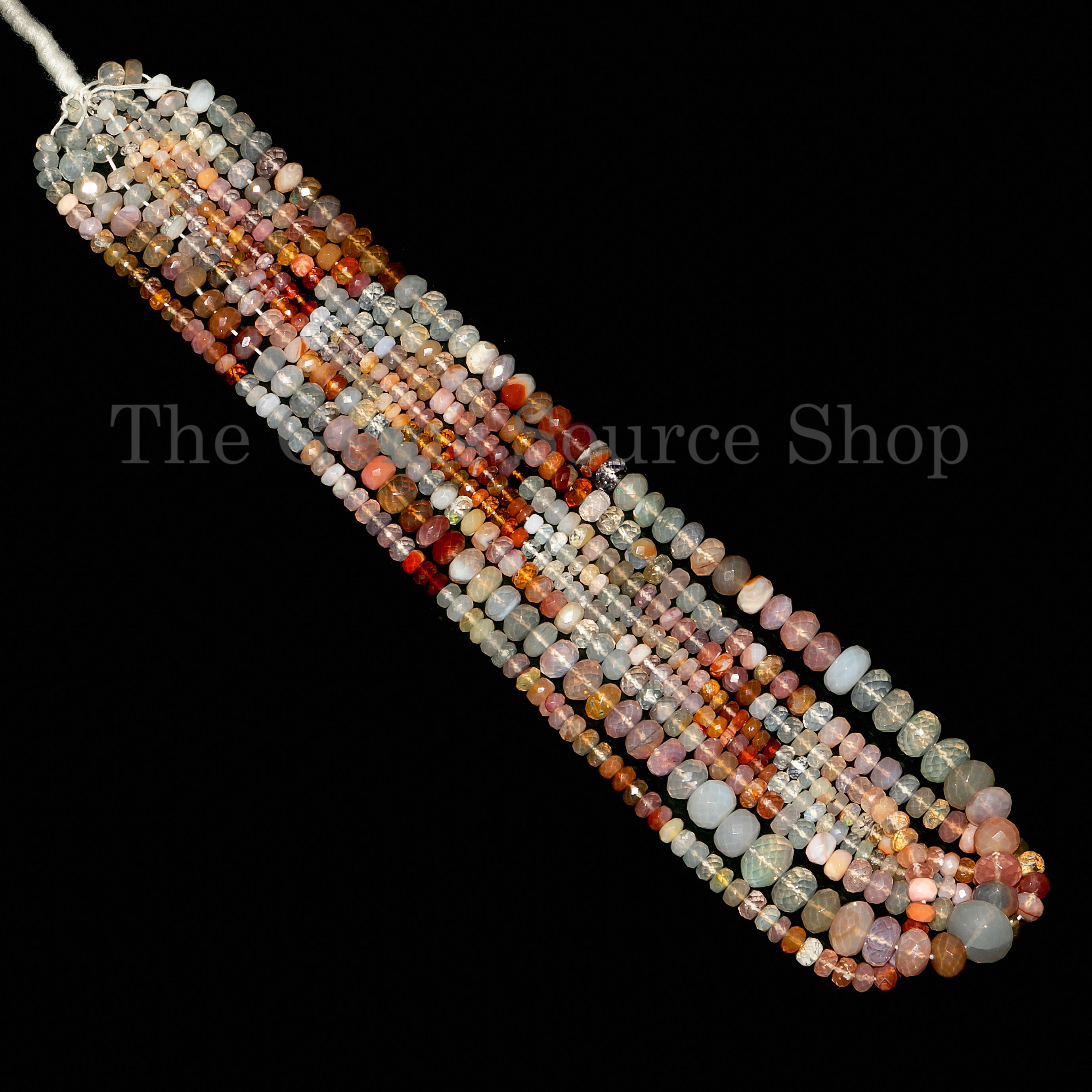 Mexican Fire Opal Faceted Rondelle Beads, Fire Opal Beads For Jewelry, TGS-5034