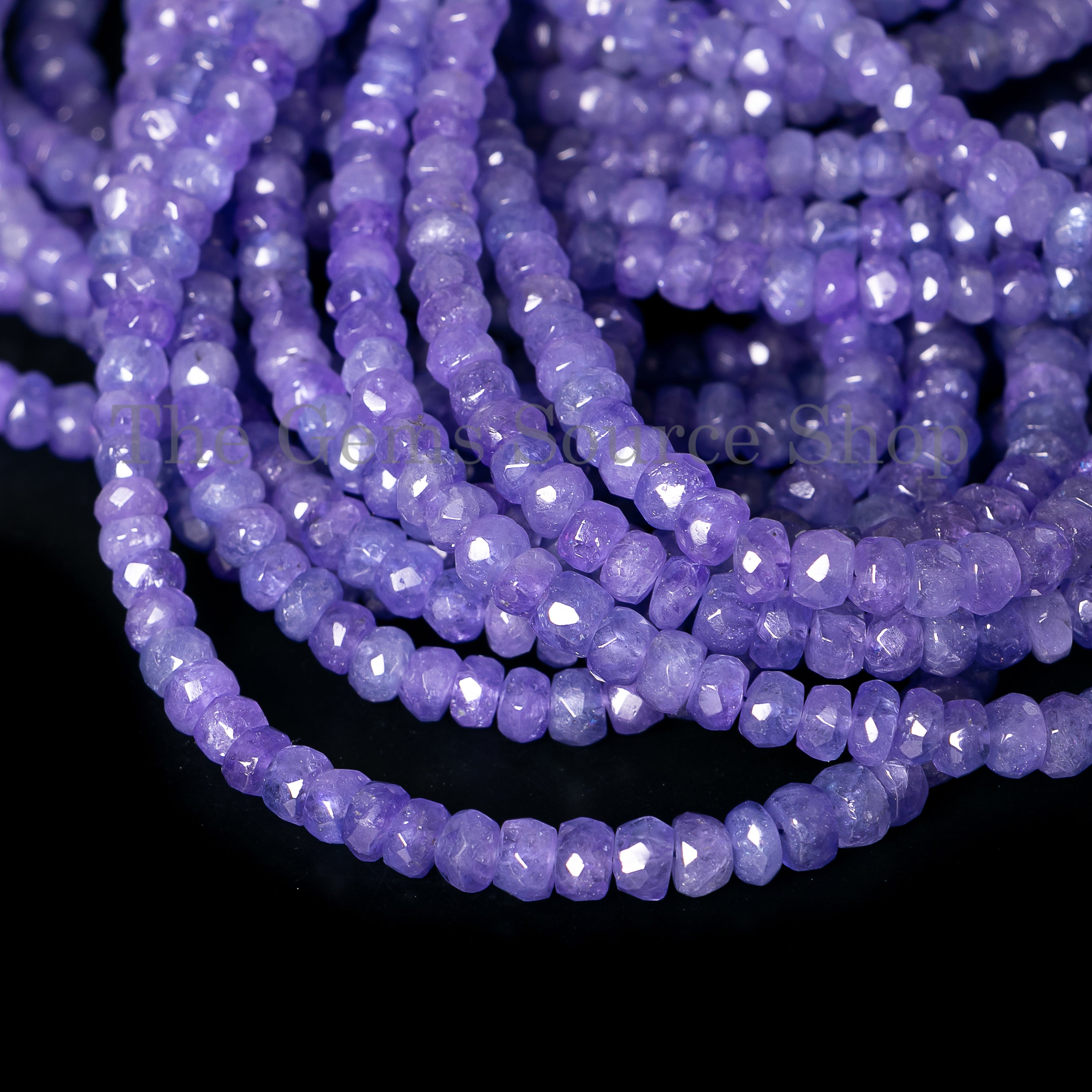 Purple Tanzanite Gemstone Beads
