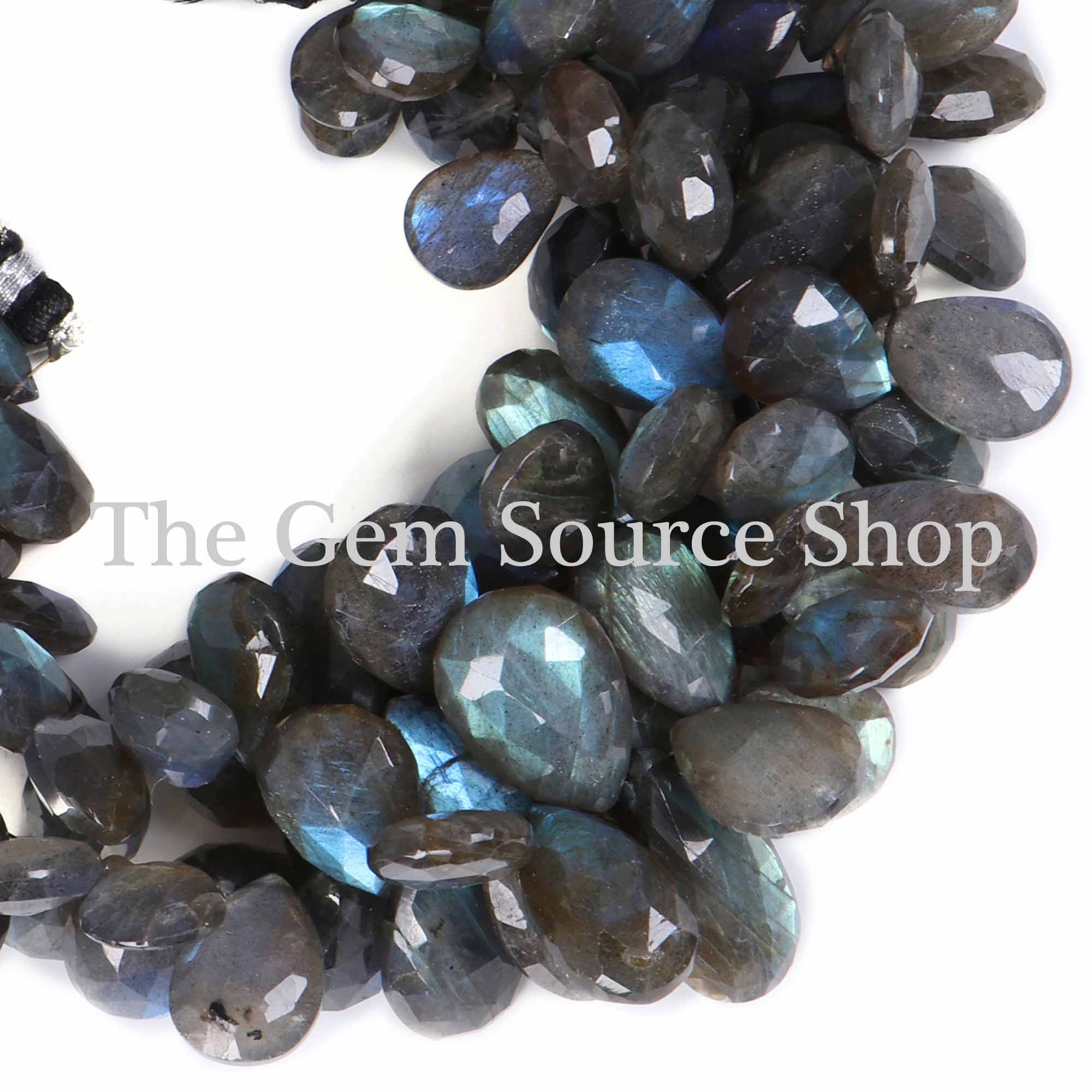 Super Top Quality Natural Labradorite Beads, Labradorite Faceted Beads, Labradorite Pear Shape Beads