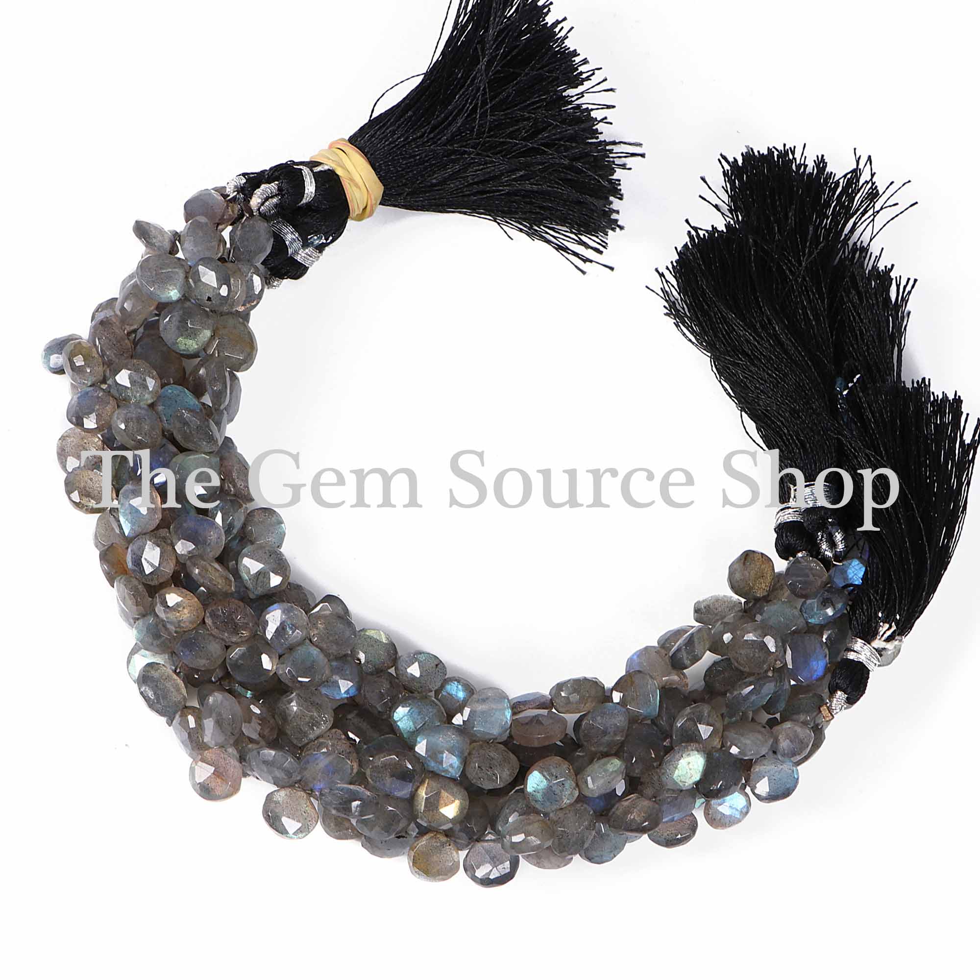Natural Labradorite Beads, Labradorite Faceted Beads, Labradorite Heart Shape Beads, Wholesale Beads