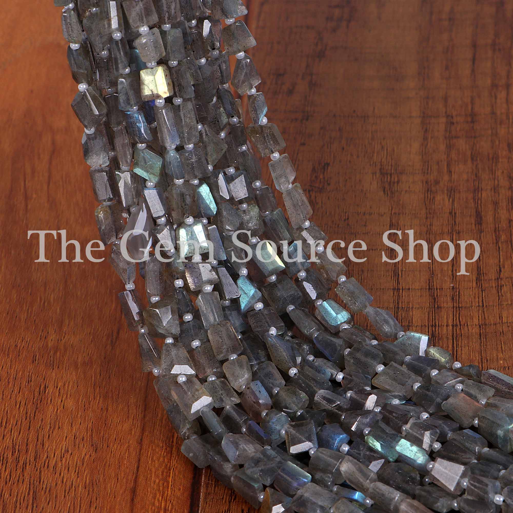 Labradorite Faceted Beads, Labradorite Nugget Beads, Faceted Nugget Beads, Beads For Jewelry