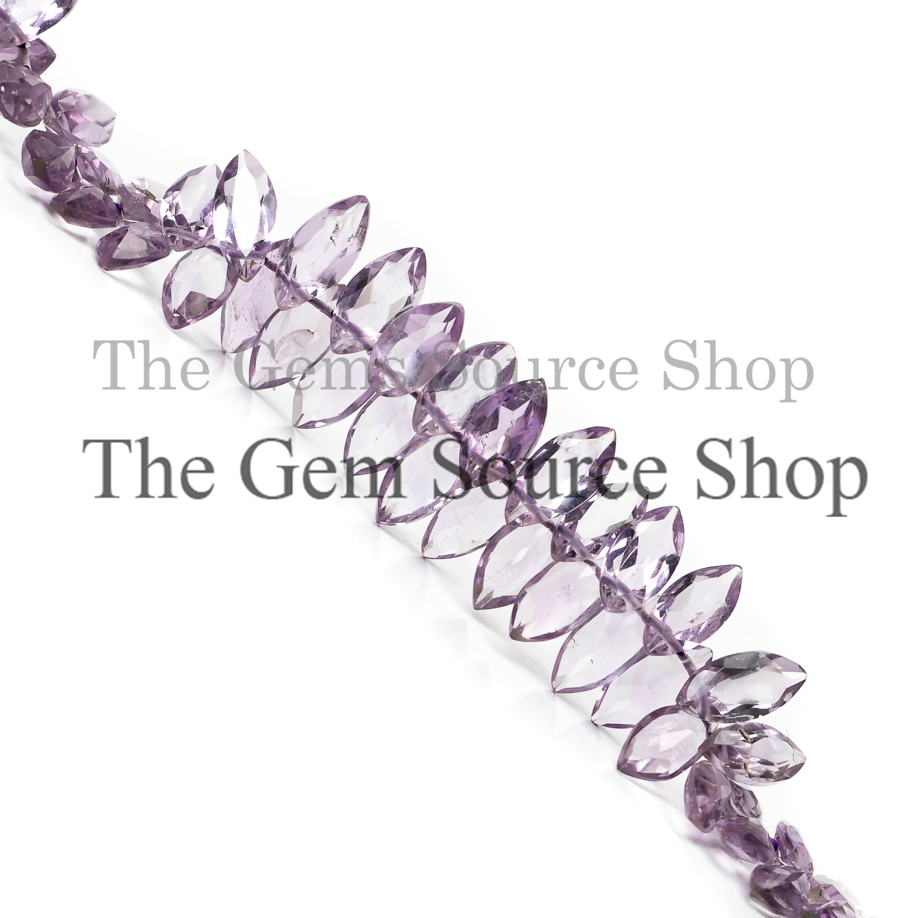 Amethyst Faceted Marquise Briolette, 4x8-5x9mm Gemstone Beads, Amethyst Beads Strand, Briolette Cut Marquise Shape Beads, Faceted Beads