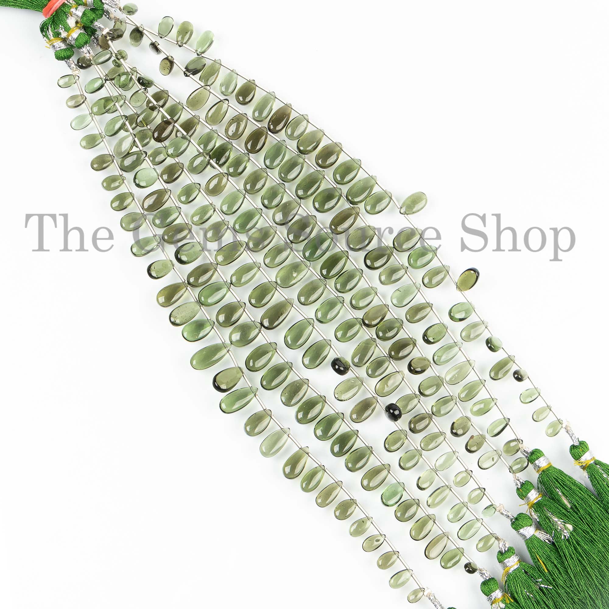 4x7.5-6.5x14.5mm Moldavite Pear Briolette, Natural Moldavite Beads, Pear Shape Beads, Moldavite Gemstone, Loose Beads, Certificate Moldavite