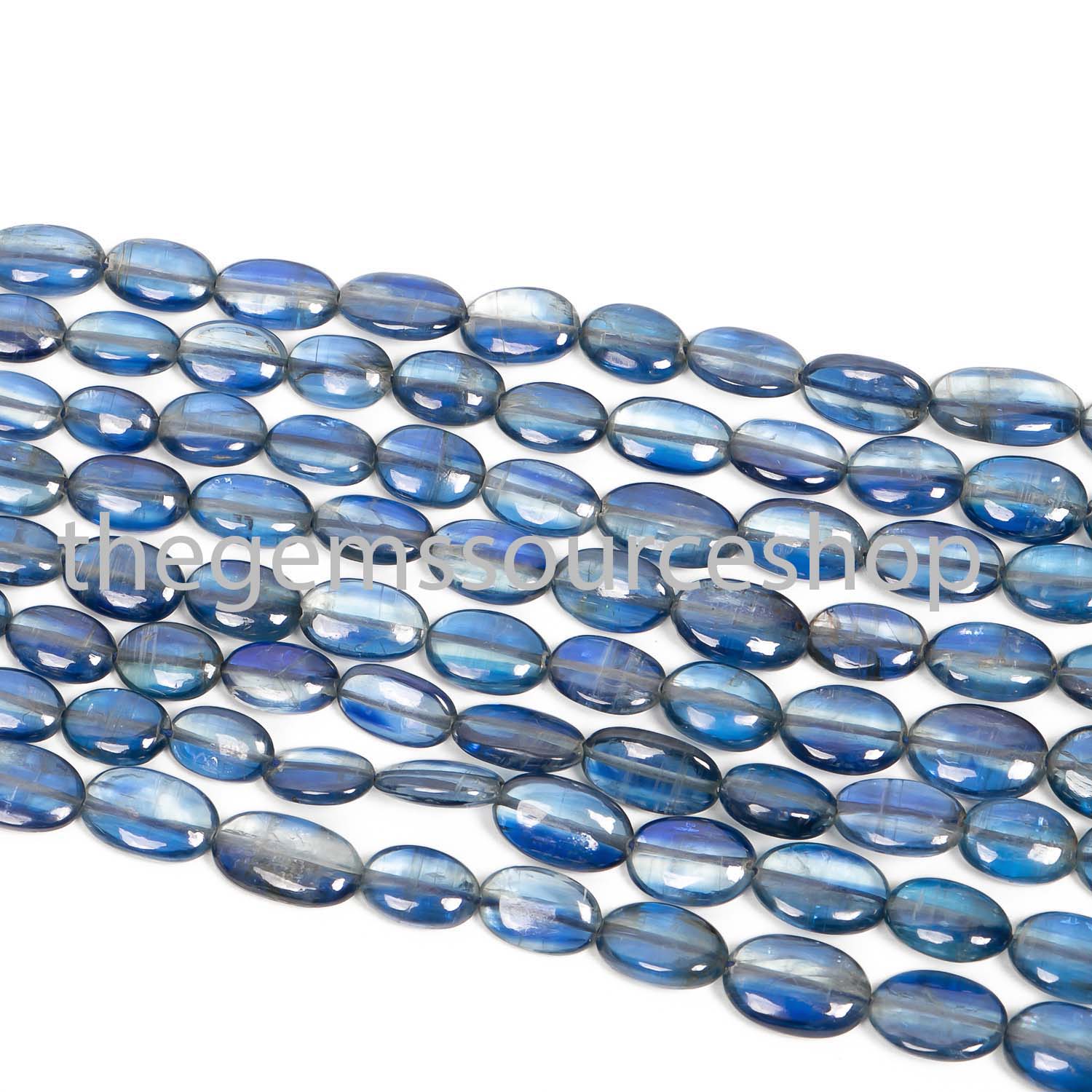 Natural Kyanite Smooth Oval Beads, Gemstone Beads Briolette, Wholesale Beads