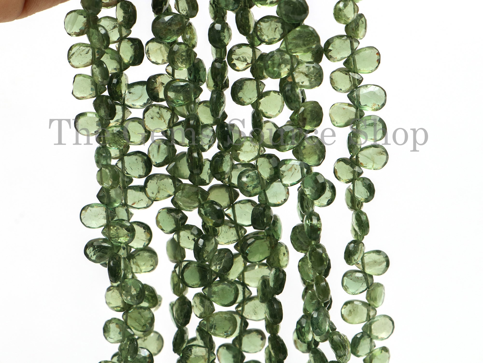 Green Apatite Beads, Apatite Pear Shape Beads, Apatite Faceted Beads, Apatite Gemstone Beads