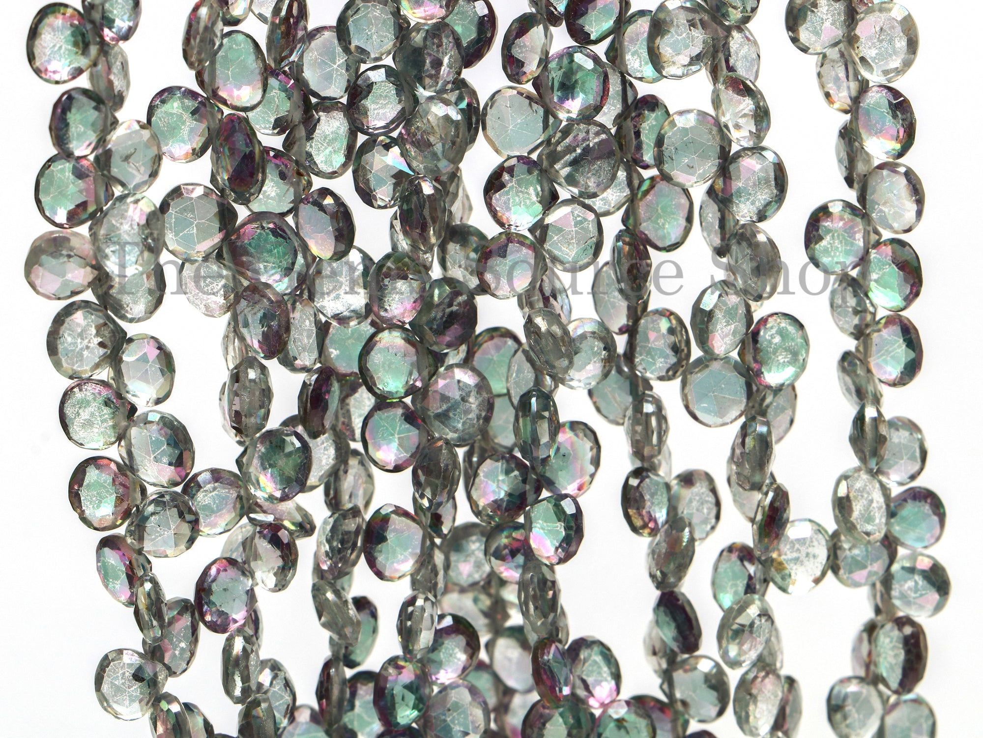 Mystic Topaz Beads, Mystic Topaz Heart Shape Beads, Mystic Topaz Faceted Beads, Mystic Topaz Gemstone Beads