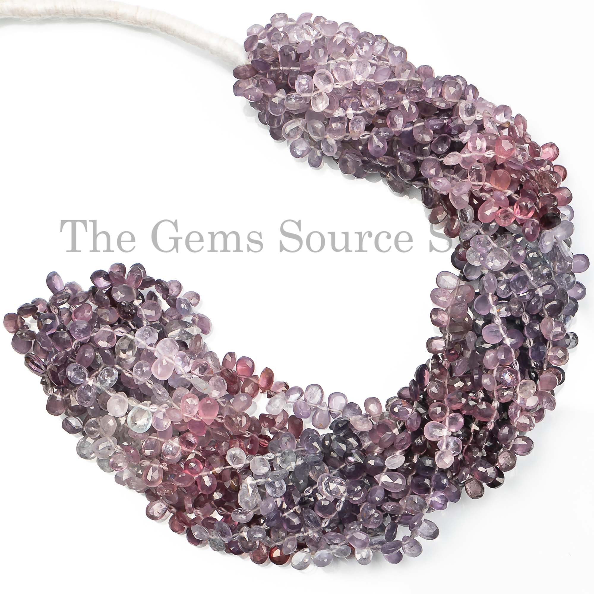 Spinel Faceted Beads, Lavender Spinel Beads, Faceted Beads, Pear Briolette