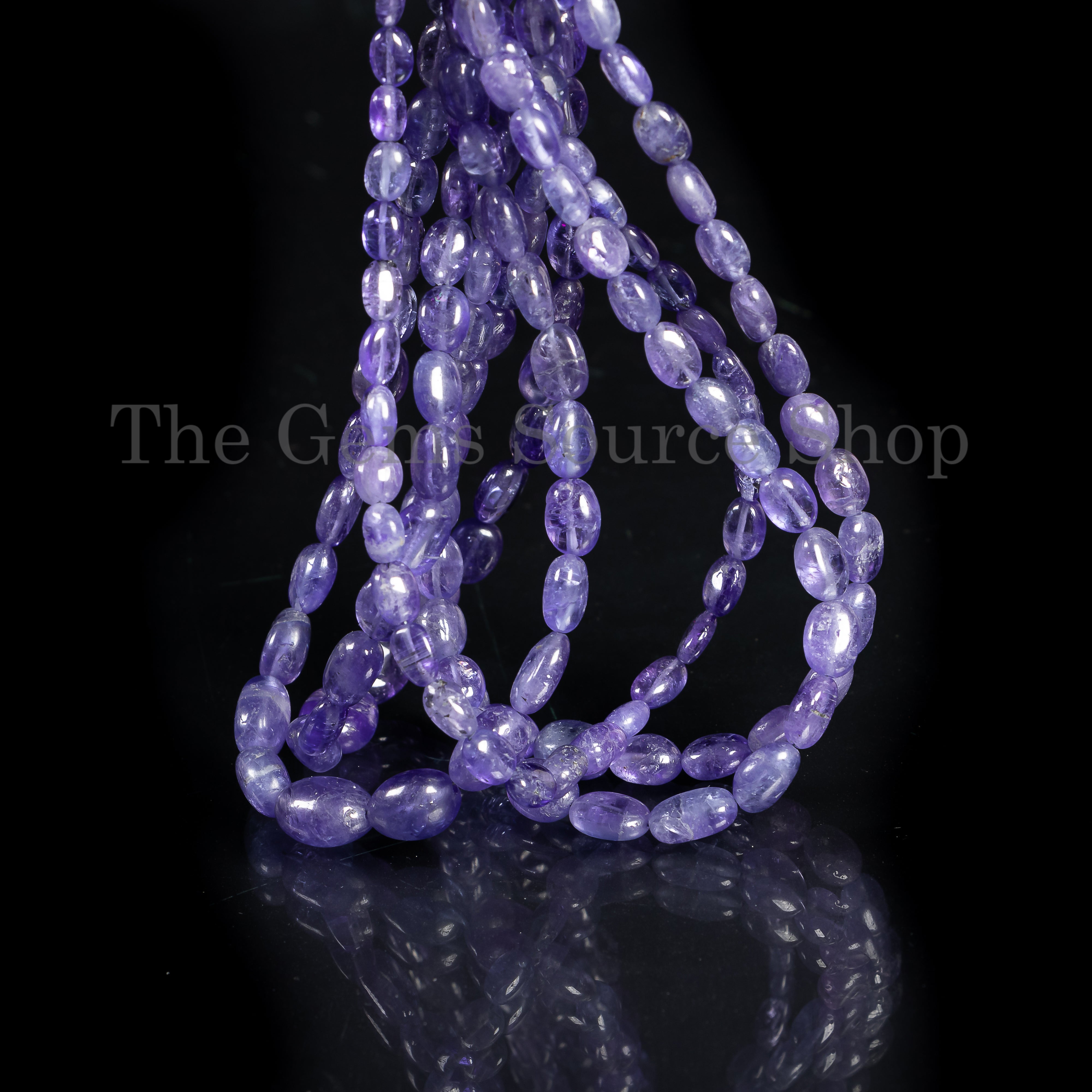 Tanzanite Smooth Oval Shape Gemstone Beads TGS-4525