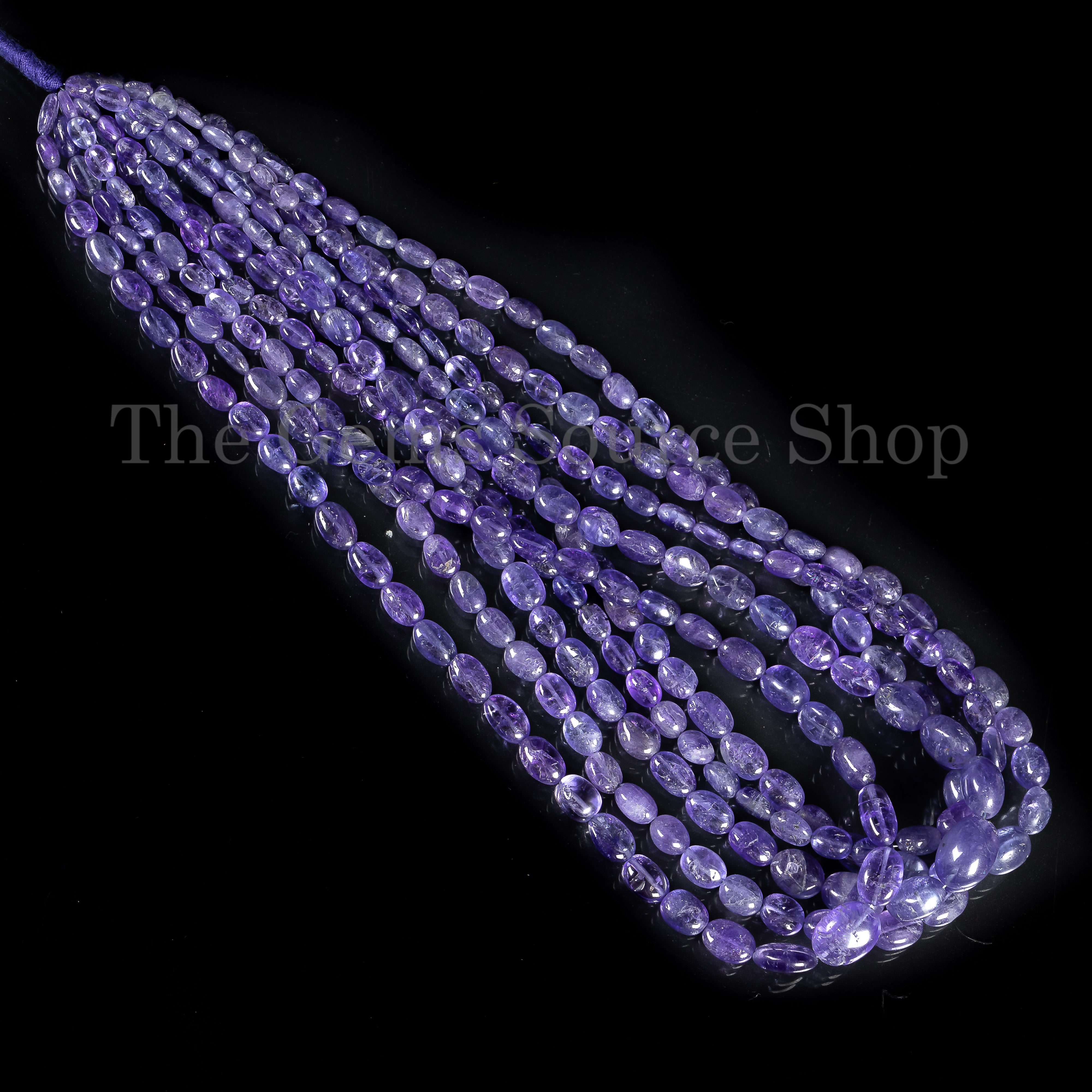 Tanzanite Smooth Oval Shape Gemstone Beads TGS-4525