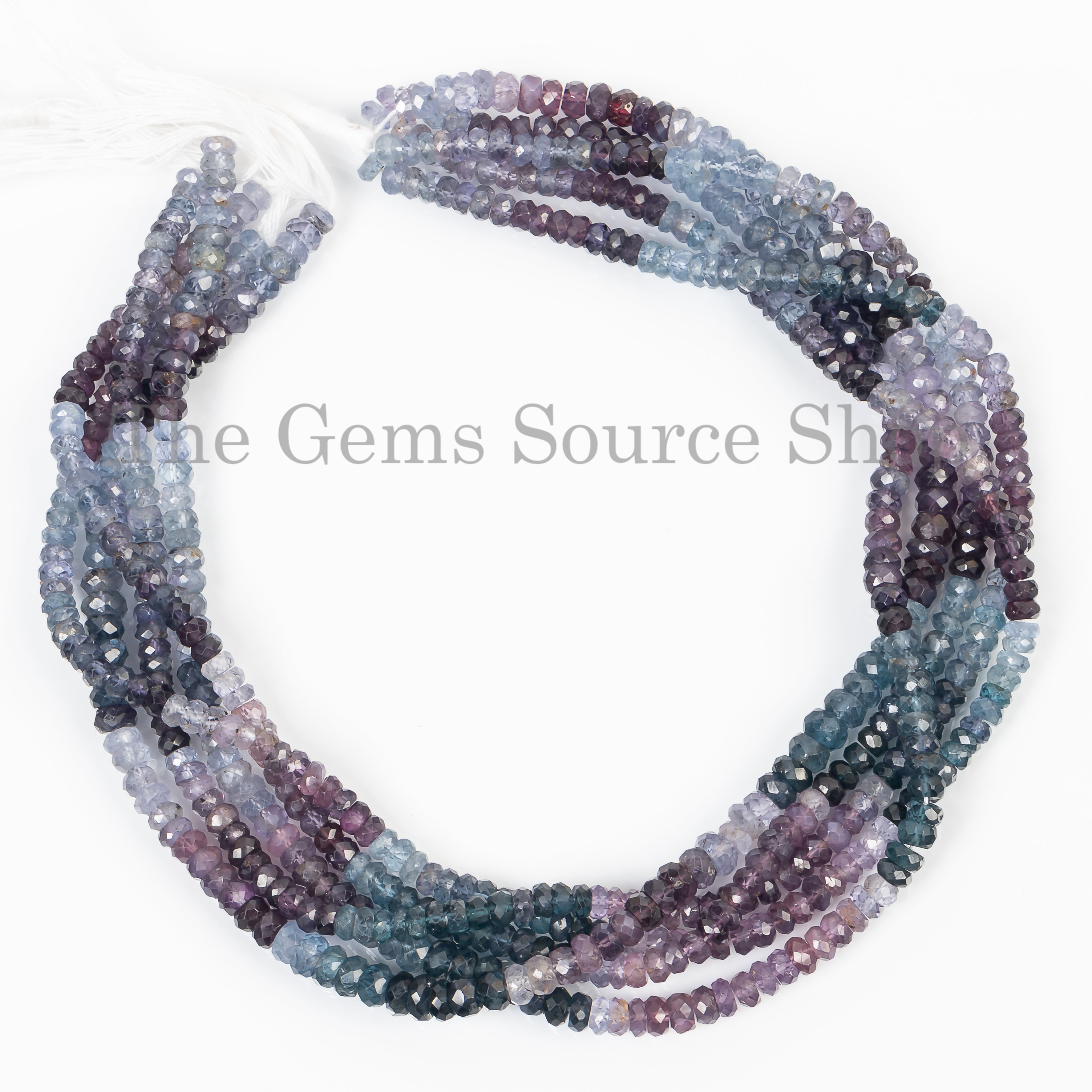 Natural Multi Spinel Gemstone Beads, Spinel Faceted Rondelle Beads
