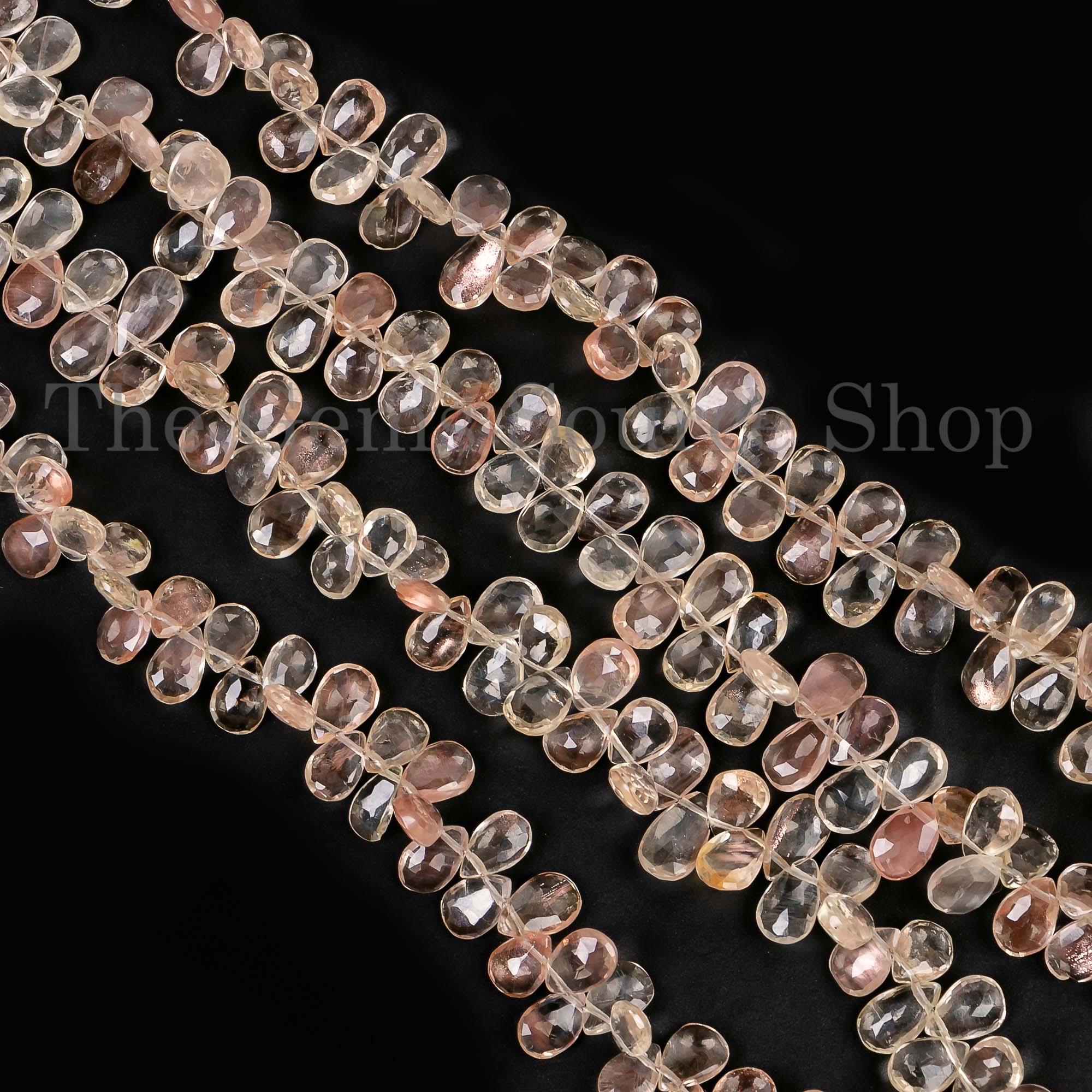Super Top Quality Oregon Sunstone 5.5x8-6x9mm Pear Briolette, Sunstone Pear Beads, Oregon Sunstone Beads, Natural Oregon Sunstone Gemstone