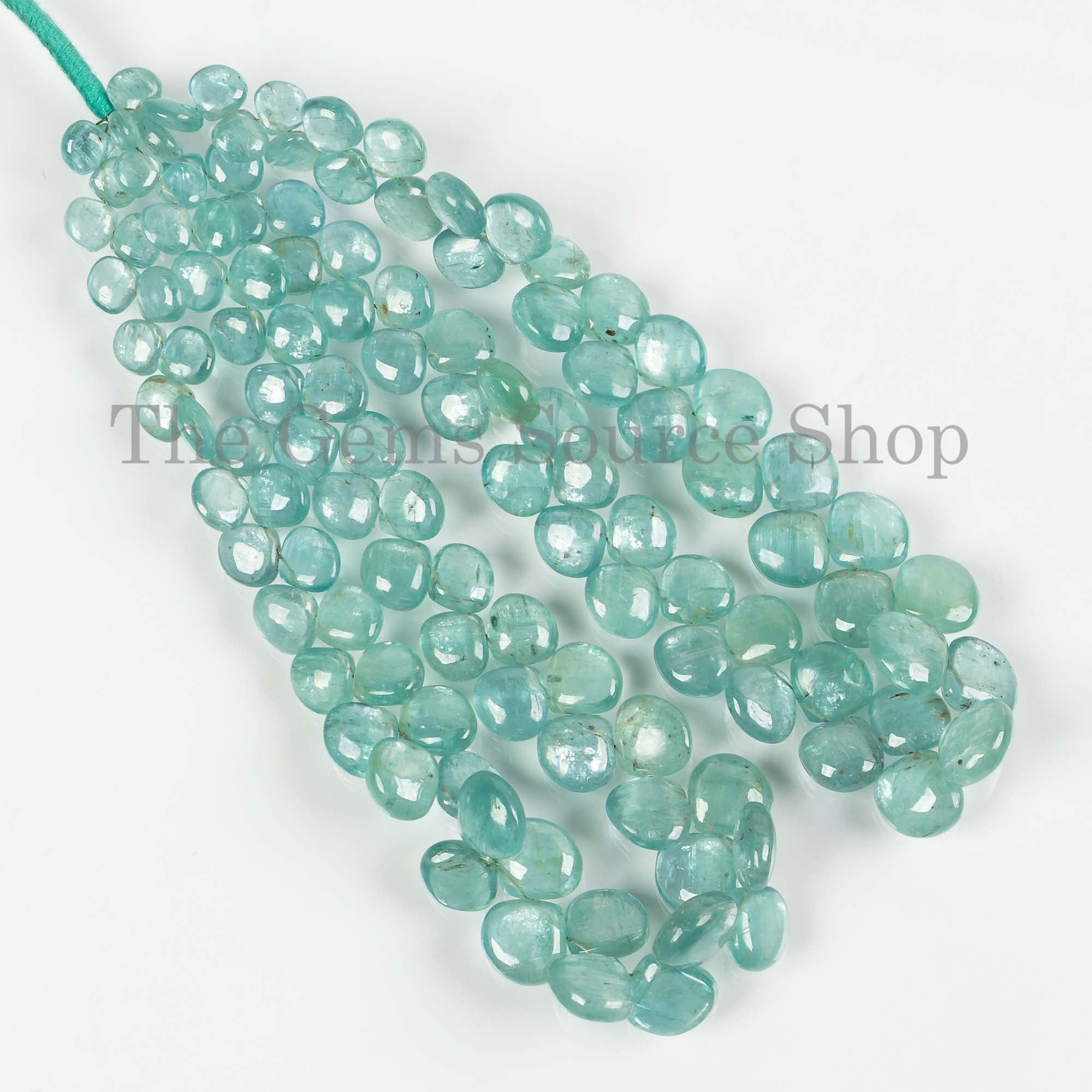 Rare Kyanite Smooth Heart Beads, 5.5-11mm Kyanite Heart Briolette, Smooth Beads, Heart Shape Beads, Kyanite Gemstone, Jewelry Beads