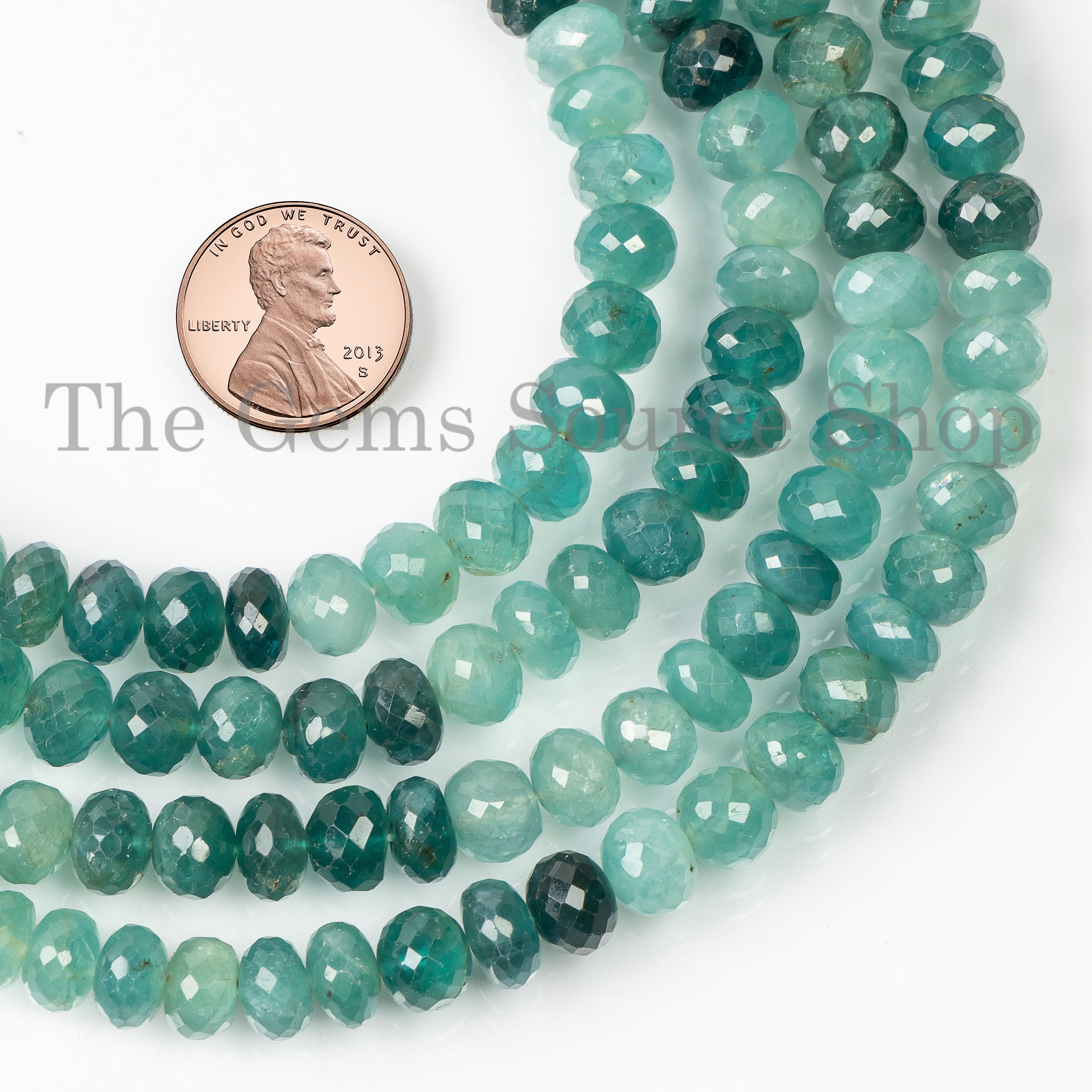 Top Quality Big size Grandidierite Beads, Grandidierite Faceted Rondelle Shape Beads, Natural Grandidierite Wholesale Beads