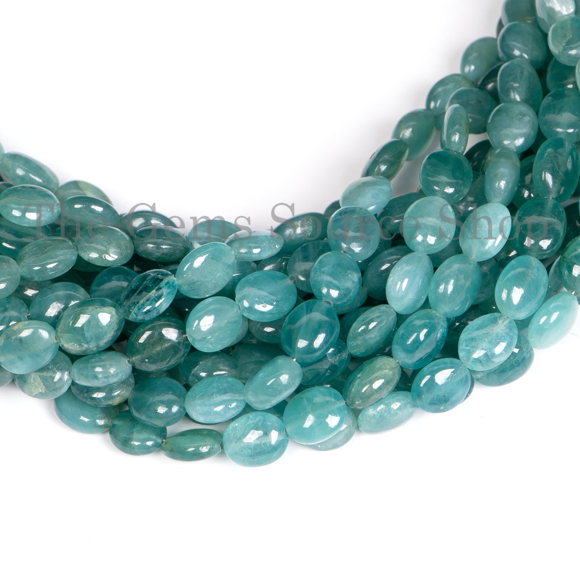 Natural Grandidierite Smooth Oval Beads TGS-0414