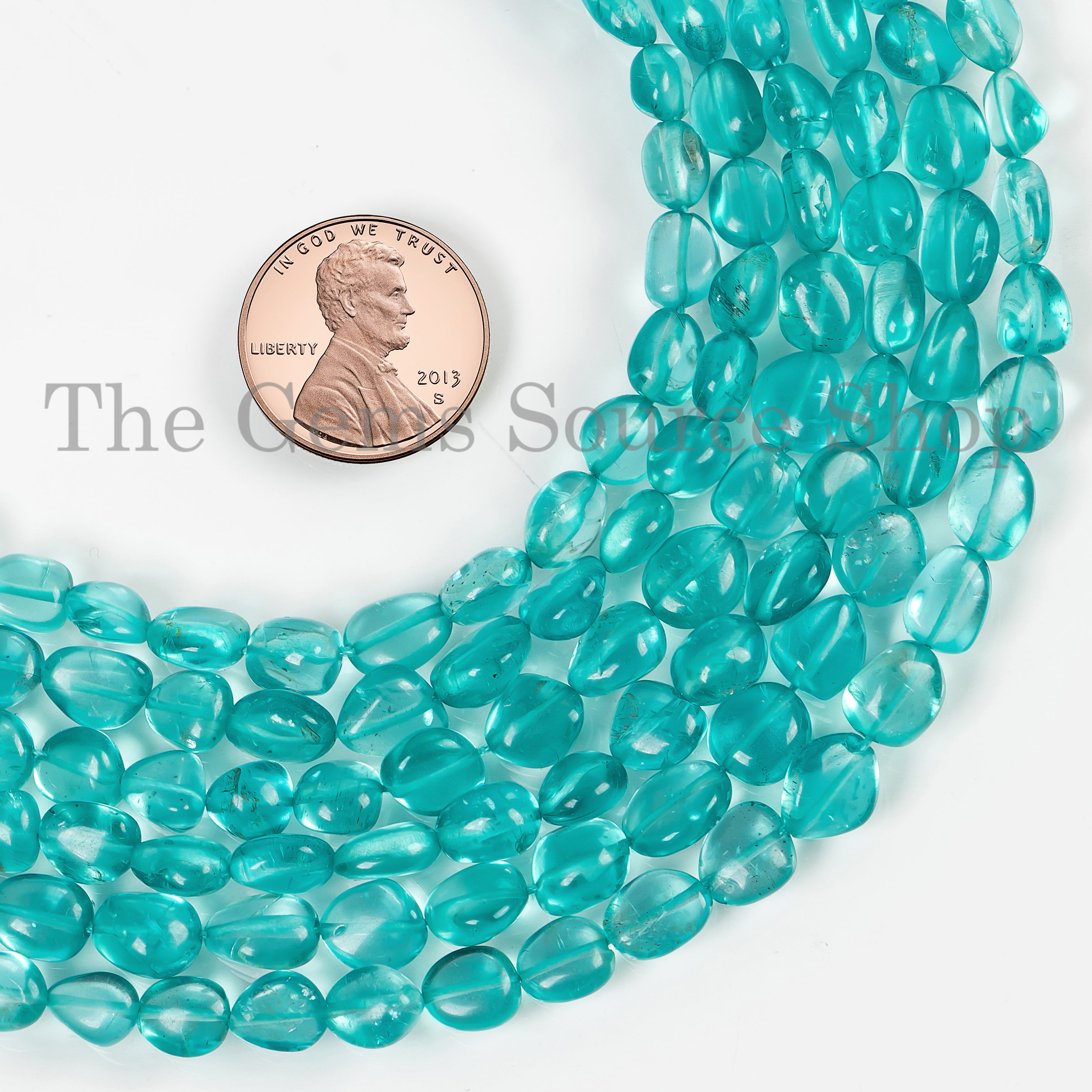 Top Quality Paraiba Color Apatite Beads, Apatite Smooth Nugget Beads, Apatite Gemstone For Jewelry Making