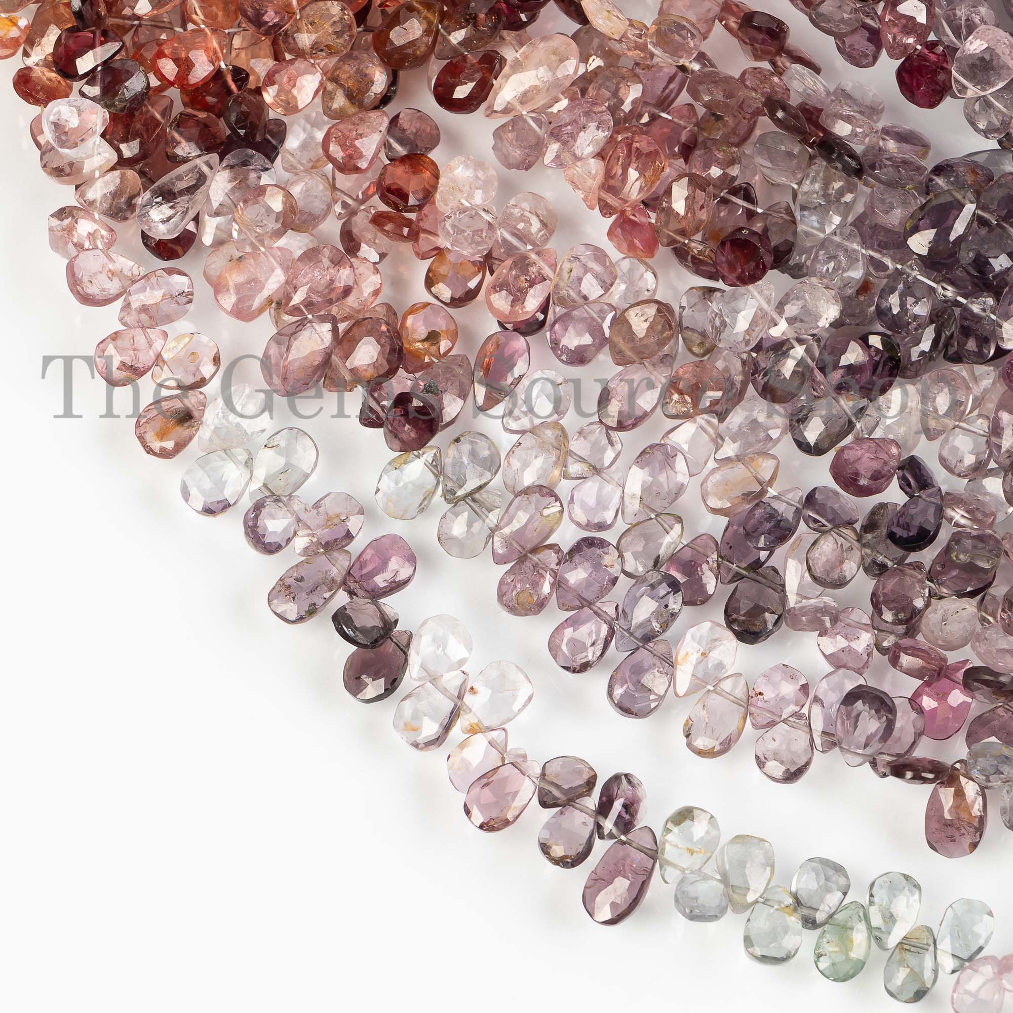 Natural Multi Spinel Beads, Multi Spinel Faceted Beads, Spinel Rondelle Shape Beads, Wholesale Beads