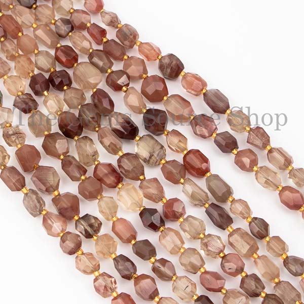 Andesine Labradorite Faceted Beads, Fancy Shape Beads, Nugget Beads