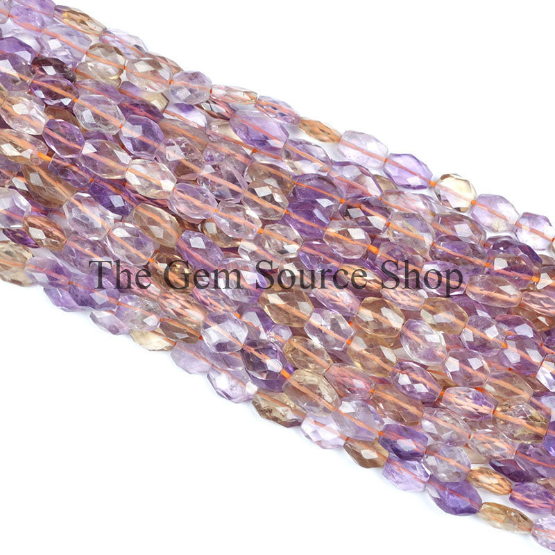 5X7-6X9MM Ametrine Faceted Oval Shape Gemstone Beads TGS-0040