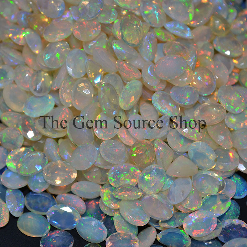 Natural Ethiopian Opal Cut Stone, Oval Shape Cut Stone, Ethiopian Opal Loose Gemstone