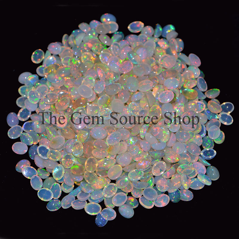 Natural Ethiopian Opal 6X8MM Oval Cabochons, Ethiopian Opal Cabochons, AAA Quality