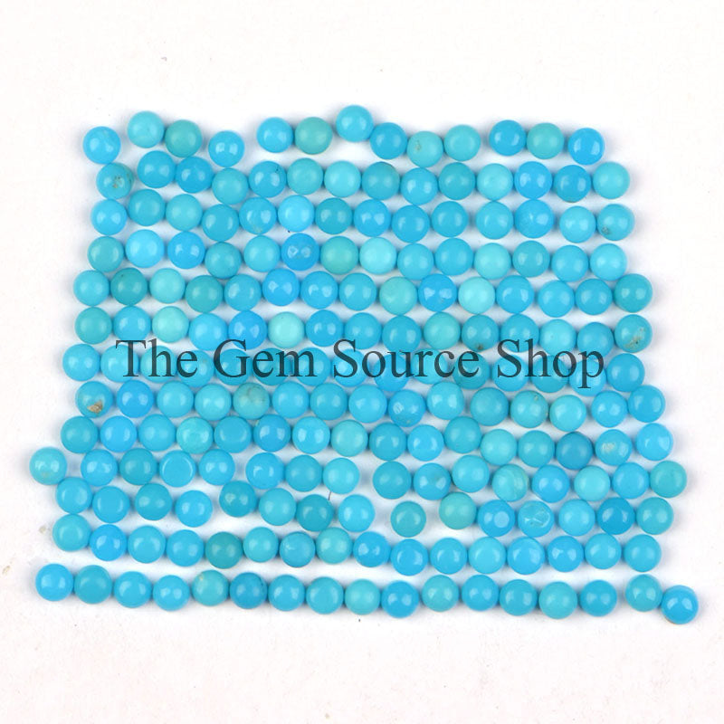 2mm Natural Turquoise cabochons, Turquoise Round Cabochons, Loose Turquoise Gemstone