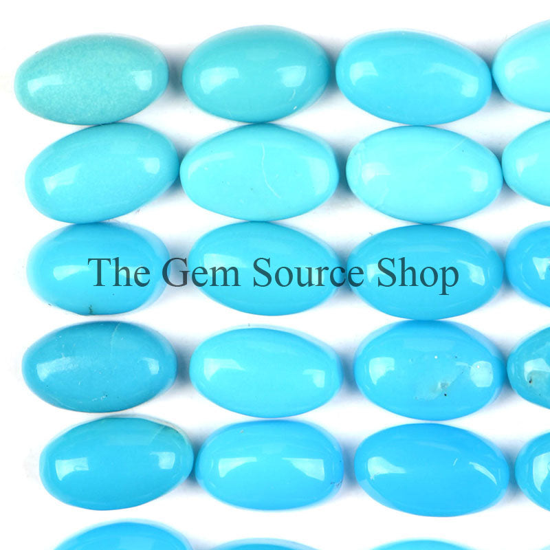 Natural Turquoise Oval cabochons, Sleeping Beauty Turquoise Cabs, Turquoise Loose Gemstone