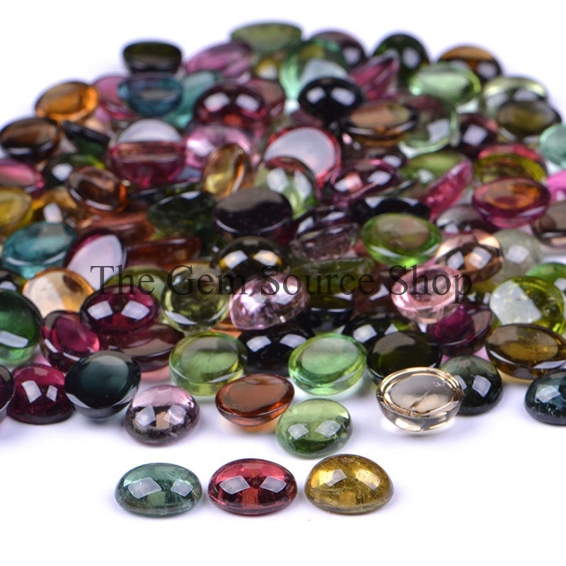 AAA Quality Tourmaline Oval Cabochons 10X12 mm Loose Gemstone, TGS-1248