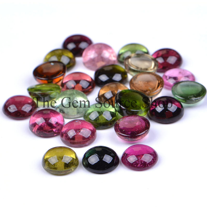 Tourmaline 12MM Round Cabochons, Tourmaline Cabs, Smooth Round Cabs, Loose Cabochons