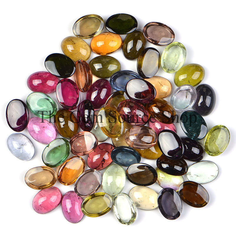 10x14mm Natural Tourmaline Oval Cabochons AAA Quality Gemstone TGS-1251