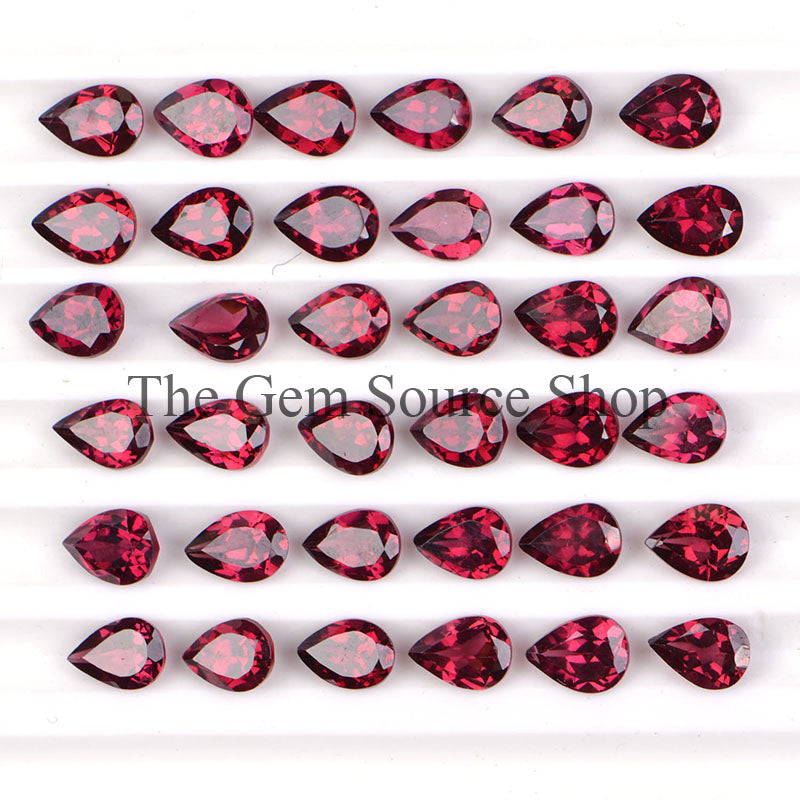 Rhodolite Garnet Pear Shape Cut Stone, Garnet Cut Stone, AAA Quality Loose Gemstone