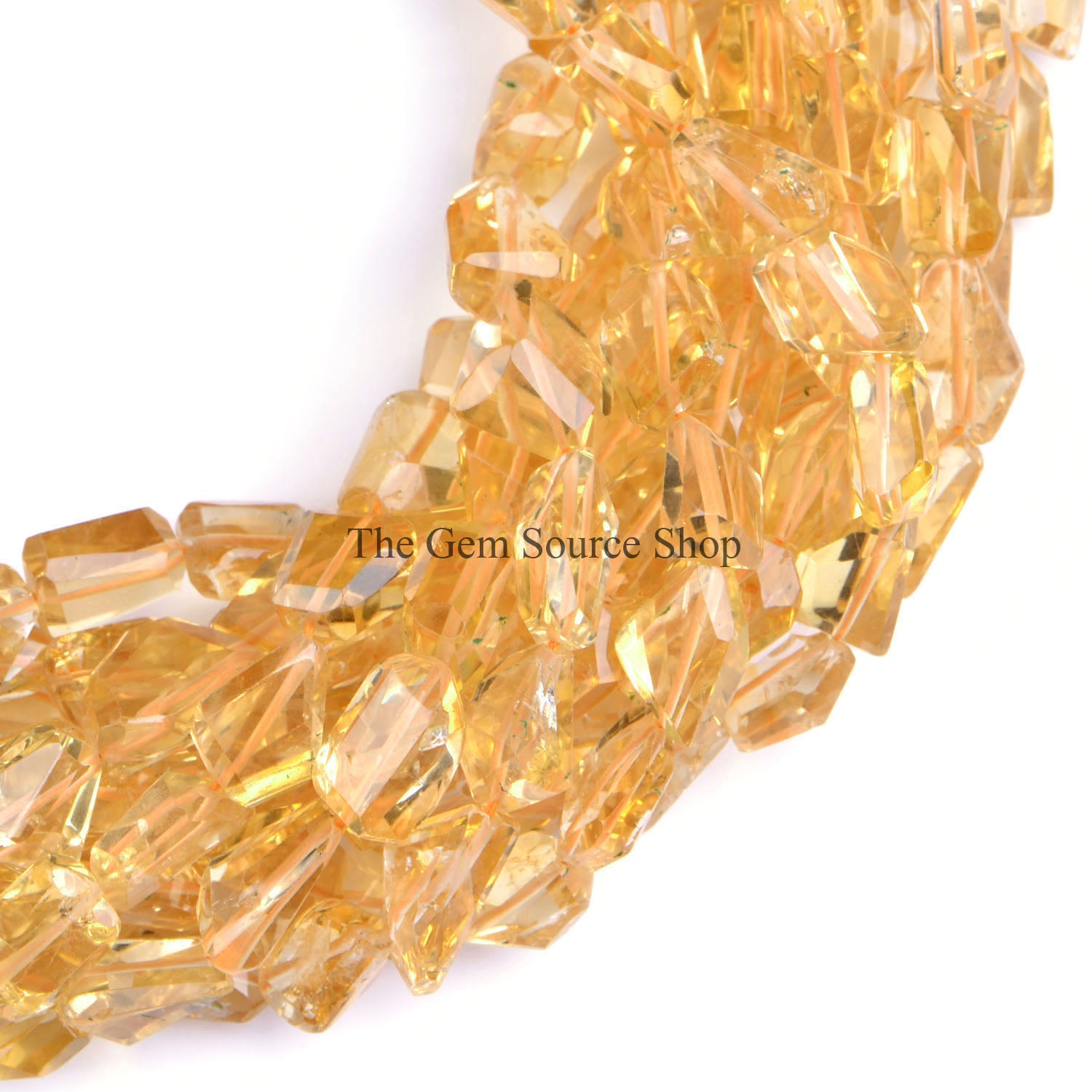 Citrine Beads, Citrine Faceted Nugget Beads, Citrine Gemstone Beads, Faceted Nugget Beads
