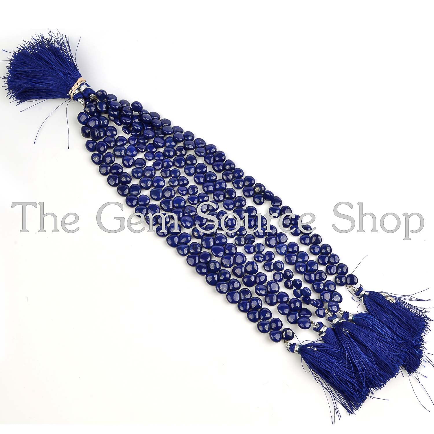 Natural Lapis Lazuli Smooth Heart Shape Gemstone Beads