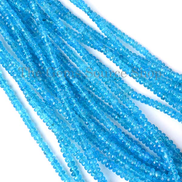 Faceted Rondelle Gemstone Beads