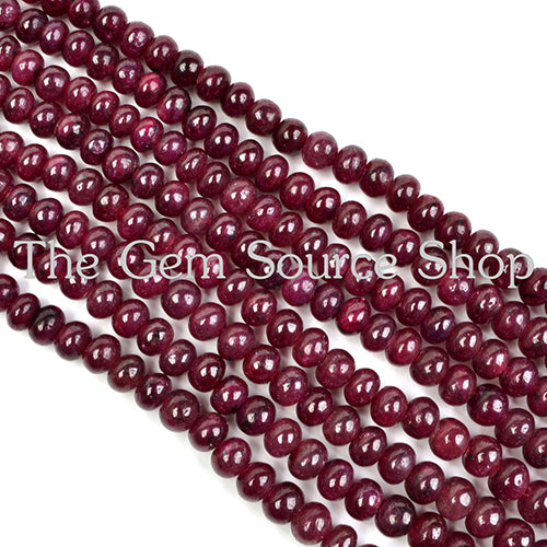 Smooth Rondelle Gemstone Beads