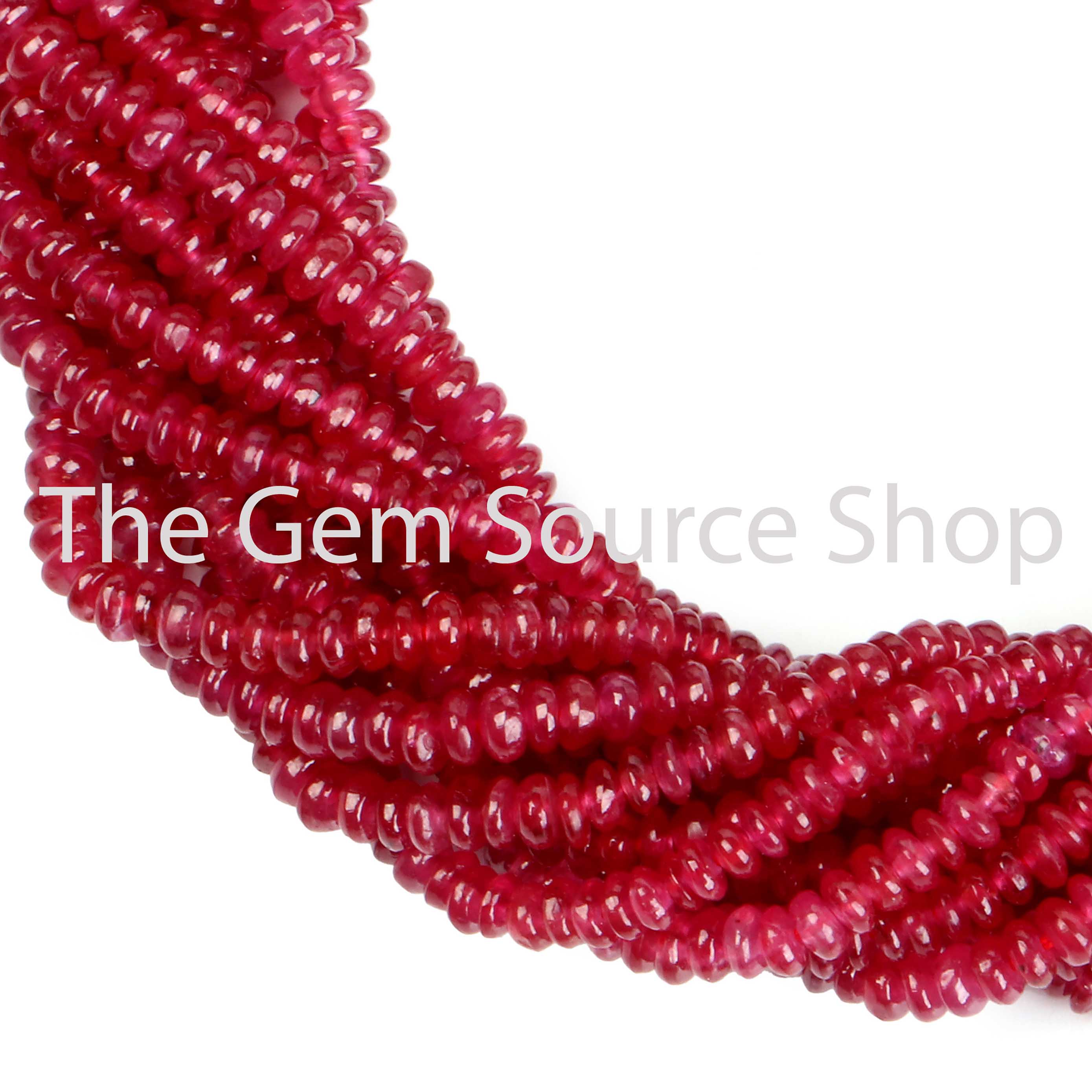 Natural  Ruby Smooth Beads