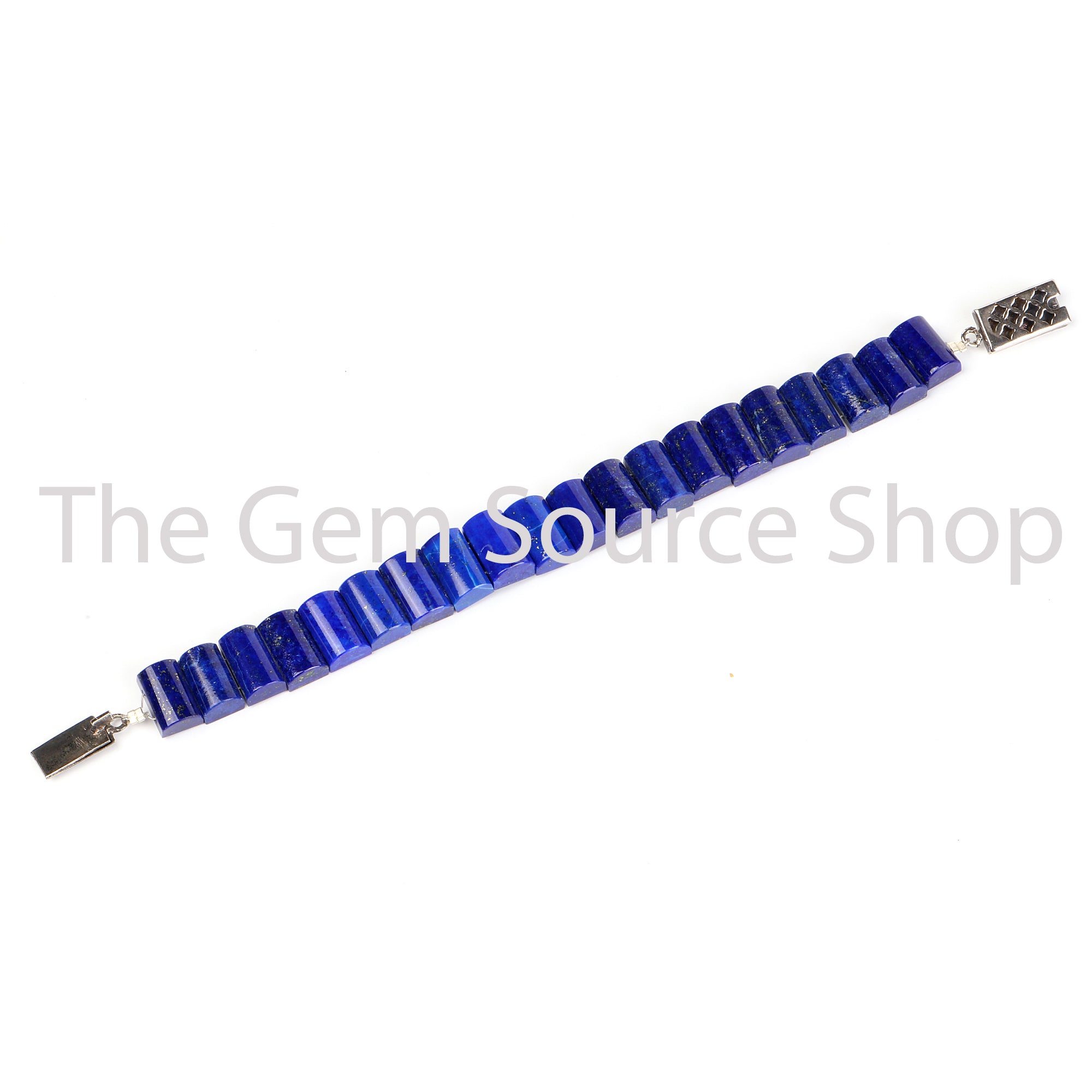 Natural Lapis Lazuli Bracelet With 925 Sterling Silver Lock/ Gemstone Bracelet TGS-2463