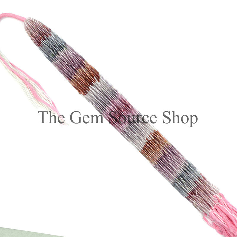 Multi Spinel Beads, Multi Spinel Rondelle, Multi Spinel Faceted Beads, Wholesale Gemstone Beads