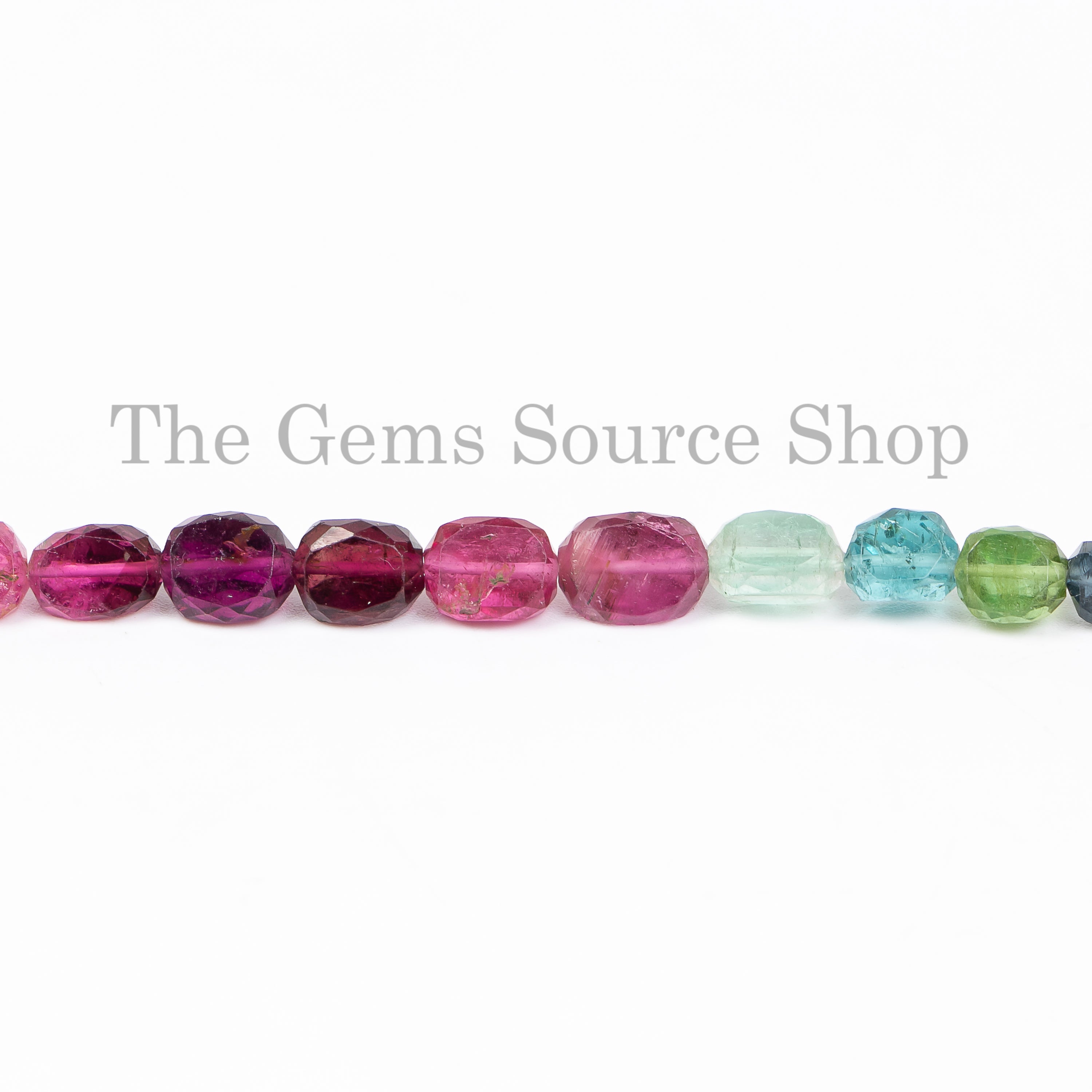 100% Genuine Multi tourmaline faceted Fancy Shape beads TGS-4848