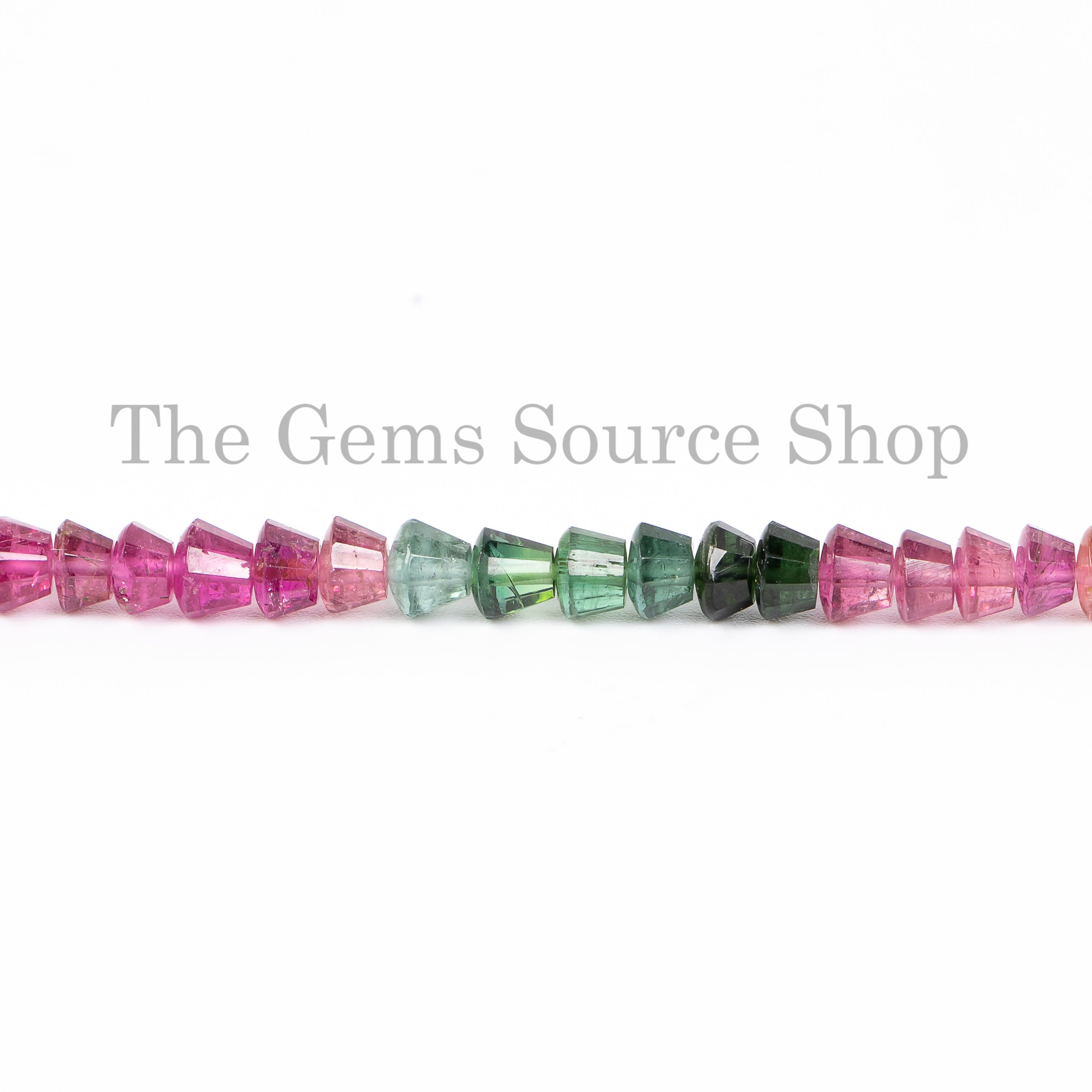 AAA Multi tourmaline faceted fancy shape beads TGS-4851