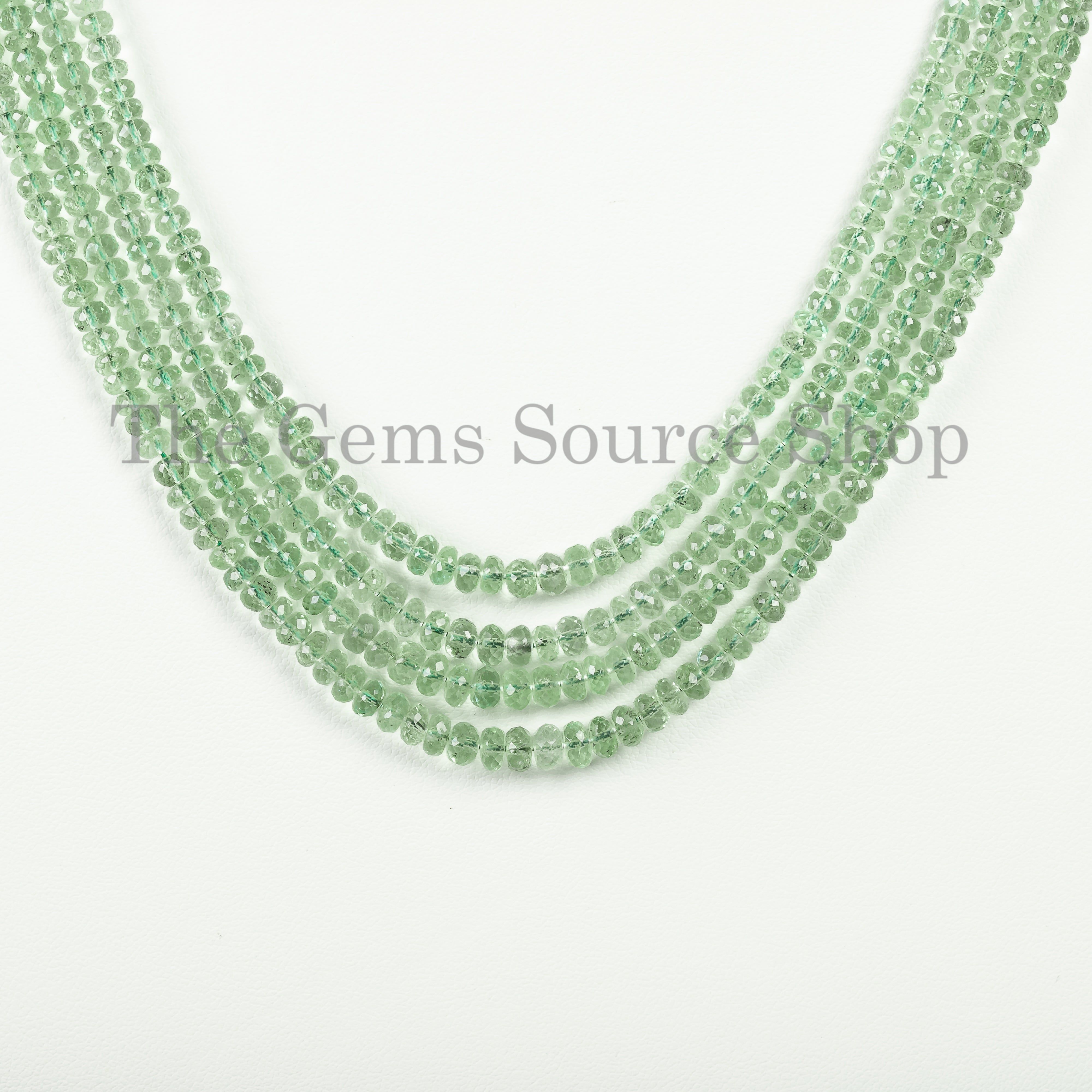 Colombian Emerald Necklace, Emerald Faceted Necklace TGS-4619