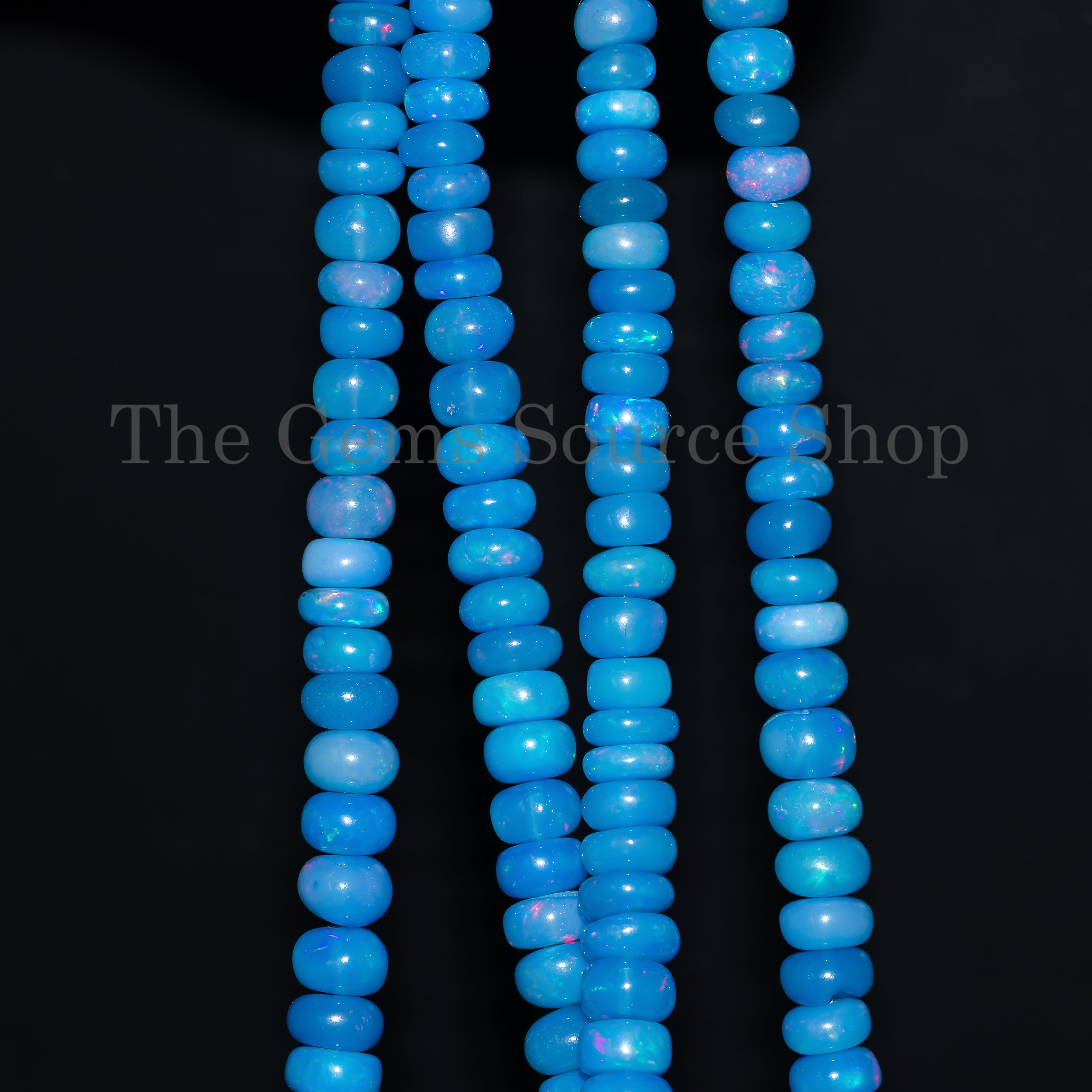 5.25-7.75 mm Lavender opal plain rondelle beads TGS-4647
