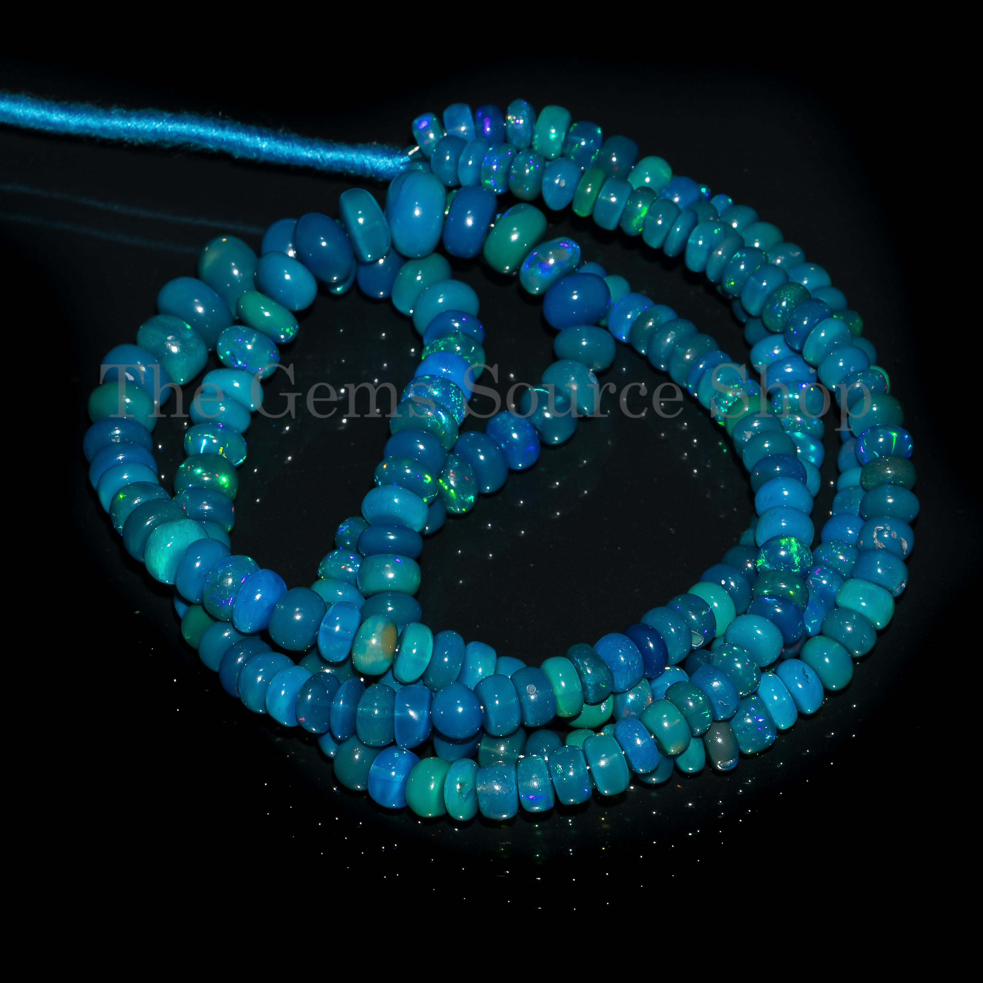 dark lavender opal Smooth rondelle shape gemstone beads TGS-4650