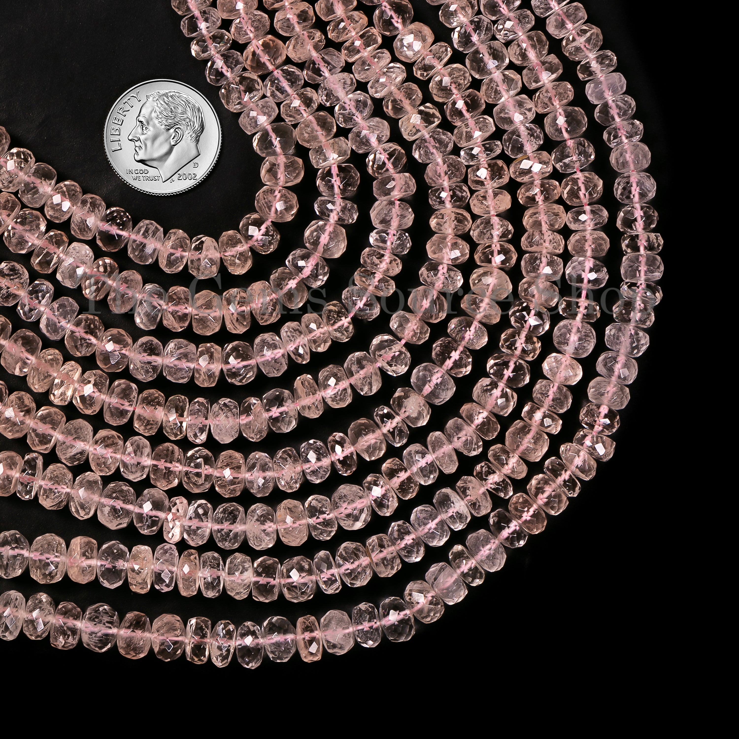 Morganite Rondelles