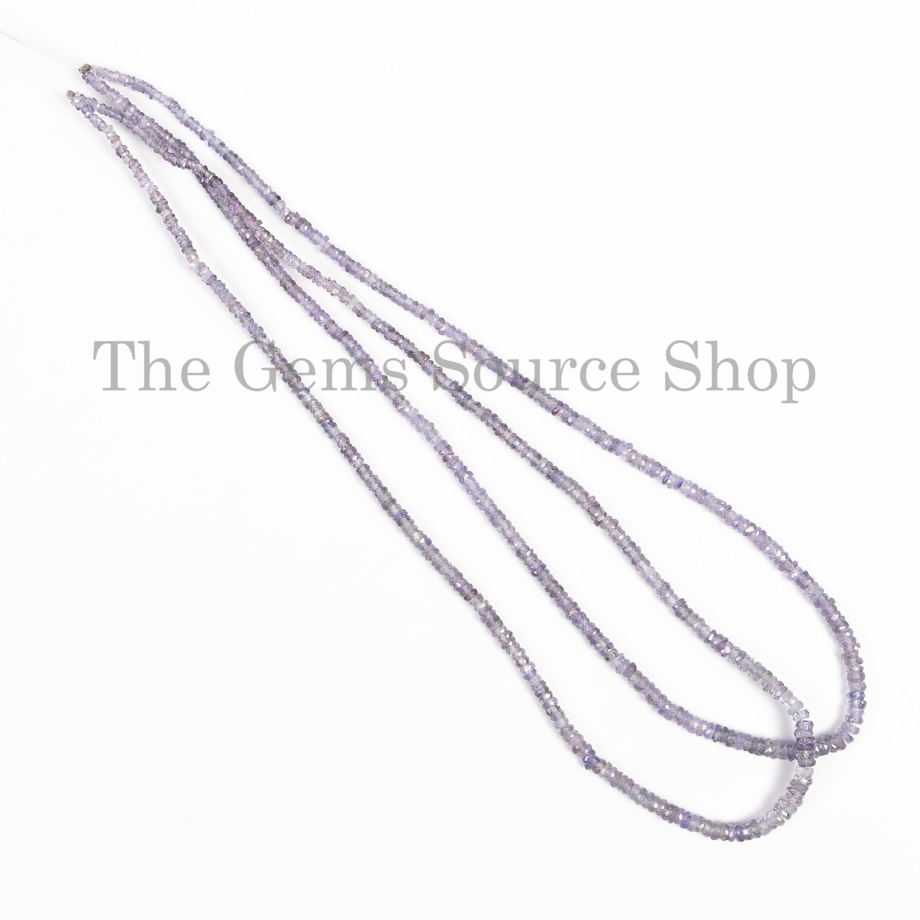 Dark Lavender Sapphire Faceted Rondelle Beads, Natural Precious Gemstone Beads, 2.5-3.80mm Sapphire Beads, TGS-5063