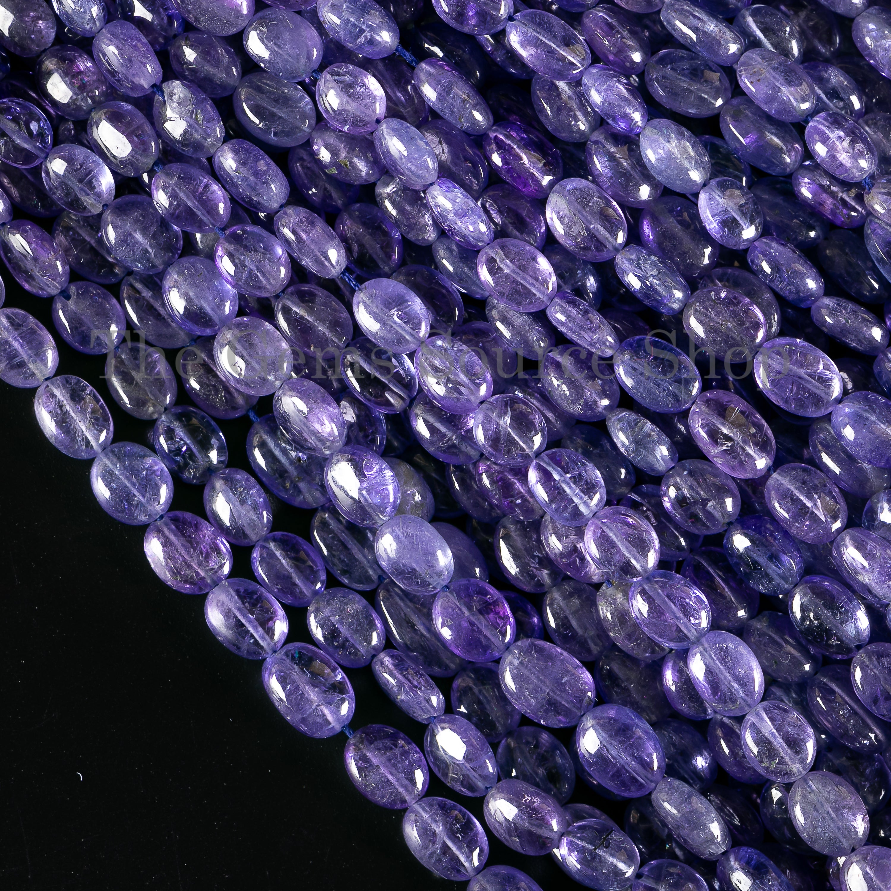 4x5-5x8mm Natural Tanzanite Smooth Oval Beads TGS-4885