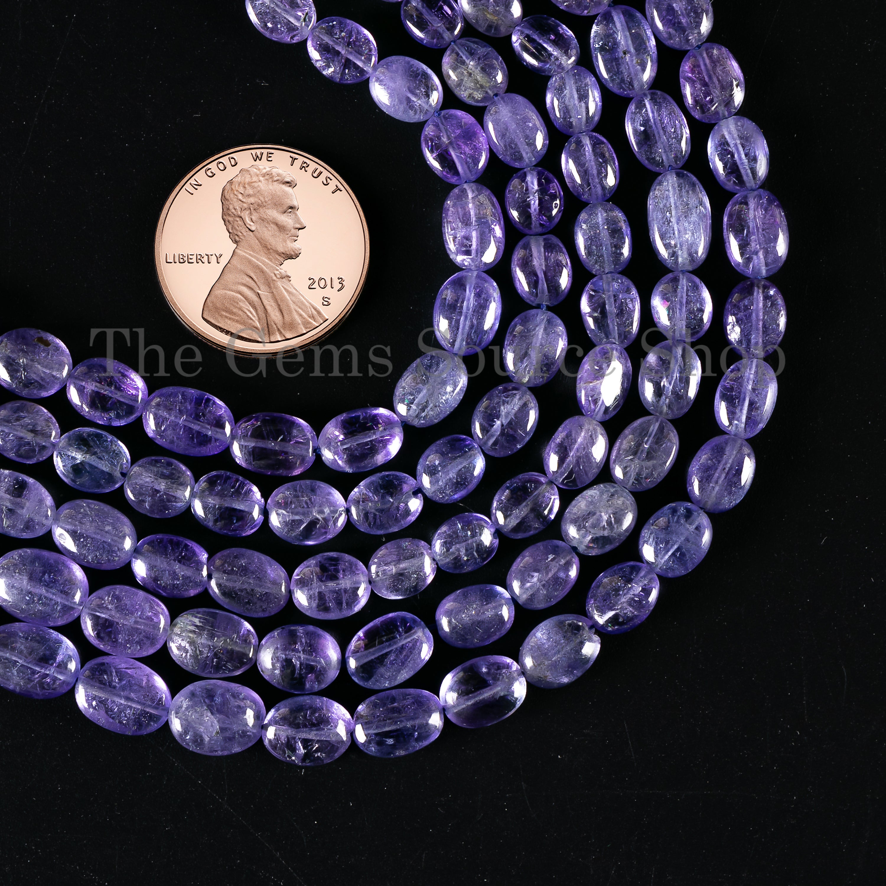 4x5-5x8mm Natural Tanzanite Smooth Oval Beads TGS-4885