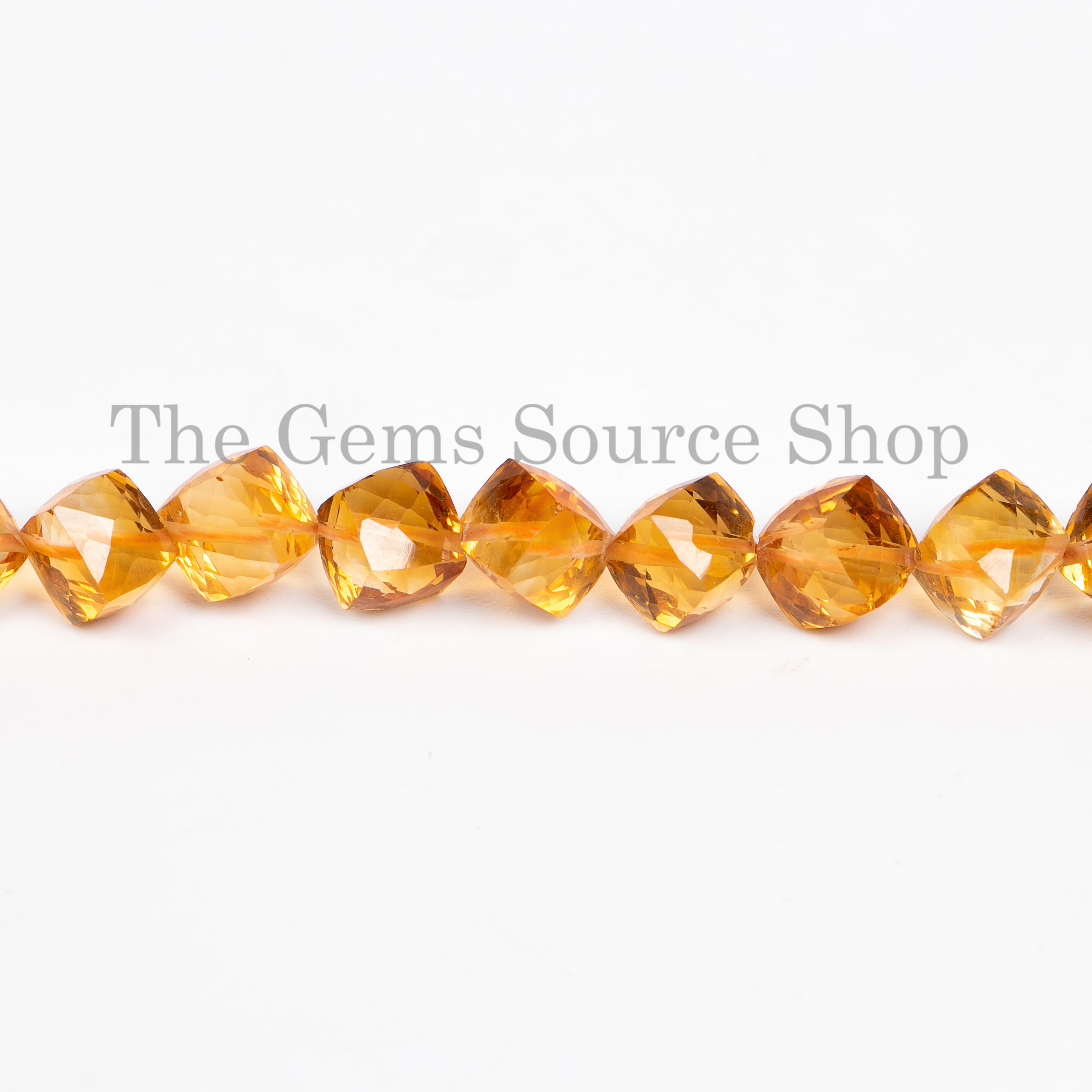 Top Quality Citrine Faceted Box Shape Beads TGS-4889