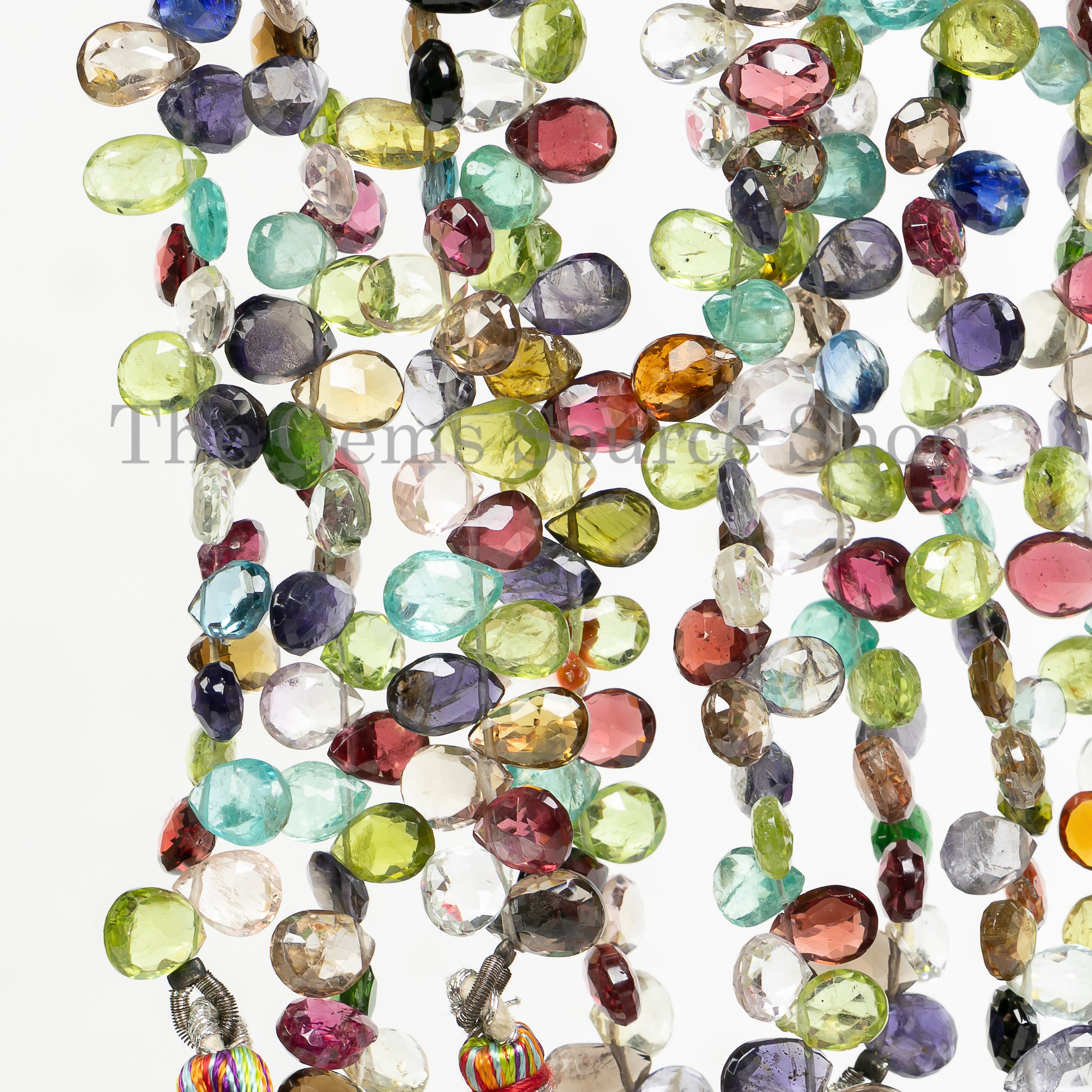 5x7-5x8mm Multi Gemstone Faceted Pear Shape Beads TGS-4899