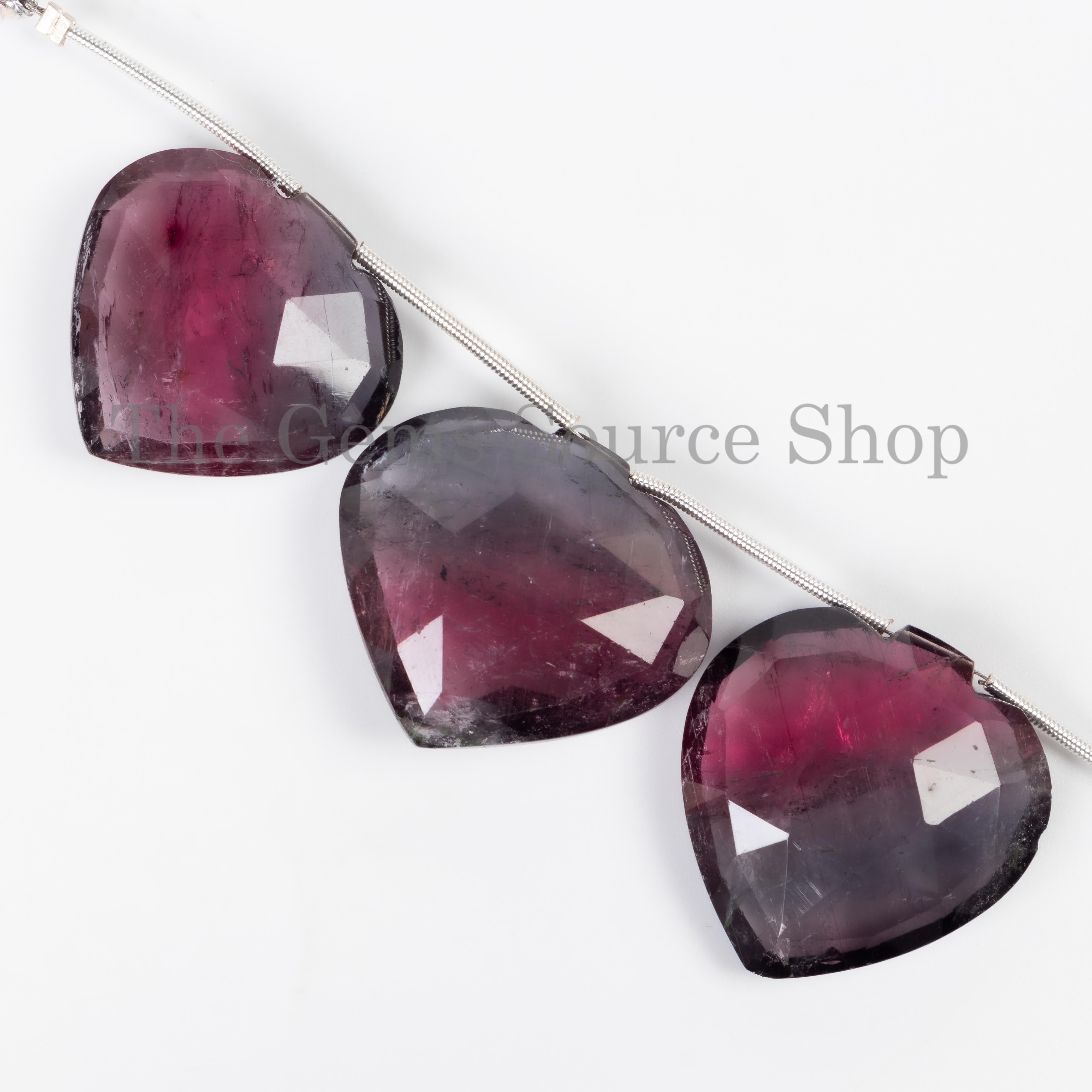 Watermelon Tourmaline Faceted Beads