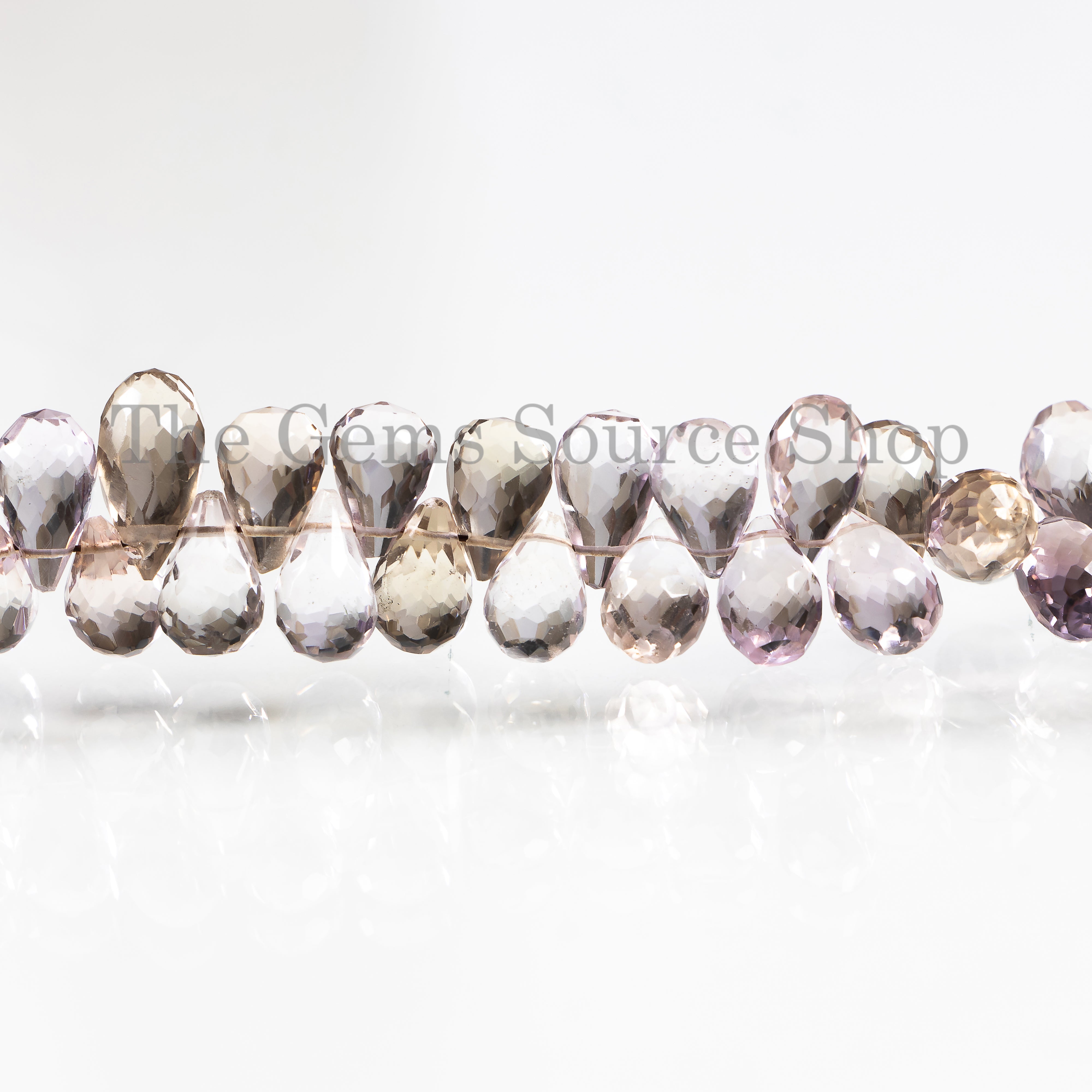 Ametrine Faceted Drop 4x6-5x7 mm Gemstone Beads TGS-0012